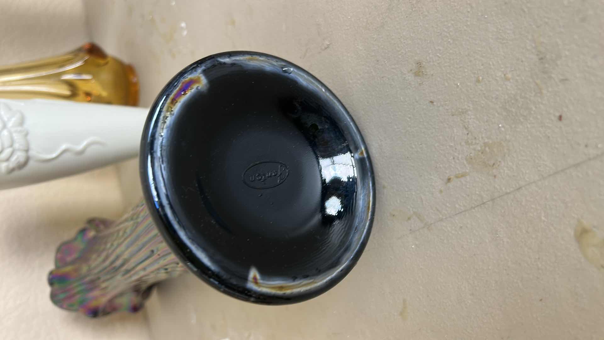 Photo 1 of 3 VINTAGE VASES - LENOX, FENTON H16” AND AMBER GLASS