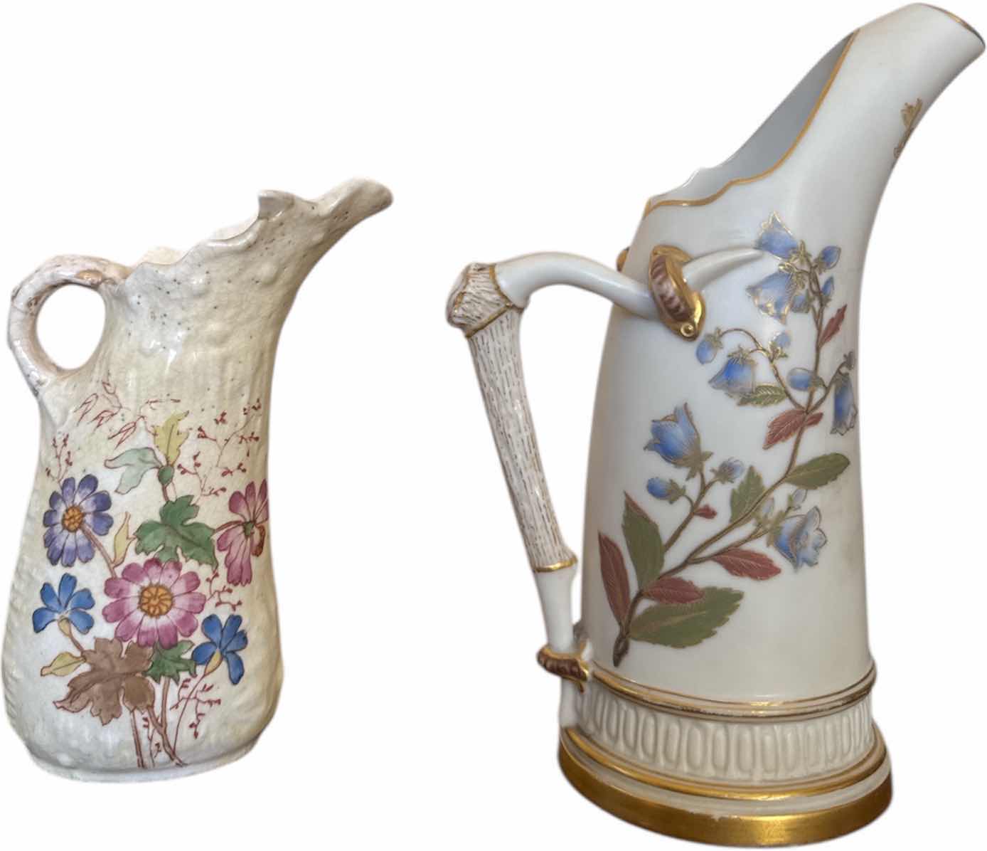 Photo 1 of 5- VINTAGE PORCELAIN AND RESIN EWER, PITCHER VASE AND VASES, HOME DECOR, COLLECTABLE ITEM

H7.5”