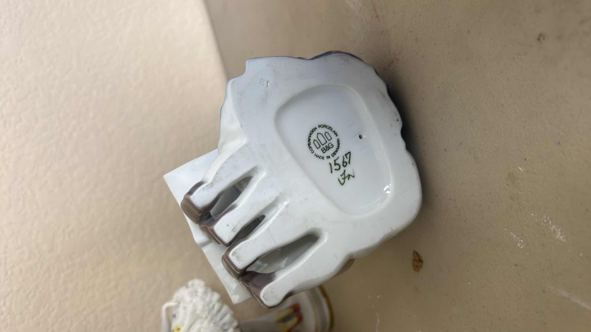 Photo 1 of 3 PC PORCELAIN- LENOX TURTLE, COPPENHAGEN NUMBERED BOY AND GIRL FIGURINE, WOMAN FIGURINE H 6.5”