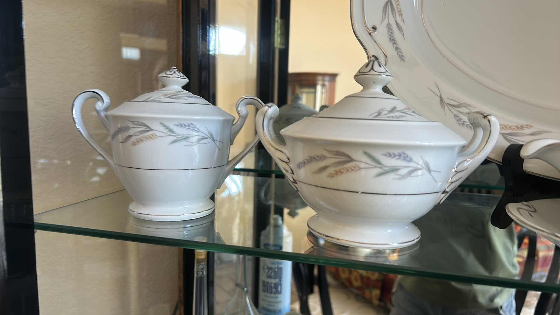 Photo 1 of 8 PC JAPANESE PORCELAIN BLUE HARVEST