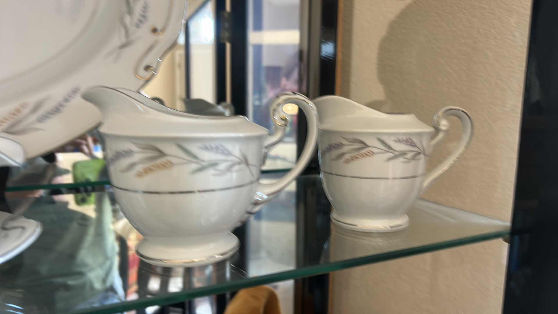 Photo 1 of 8 PC JAPANESE PORCELAIN BLUE HARVEST