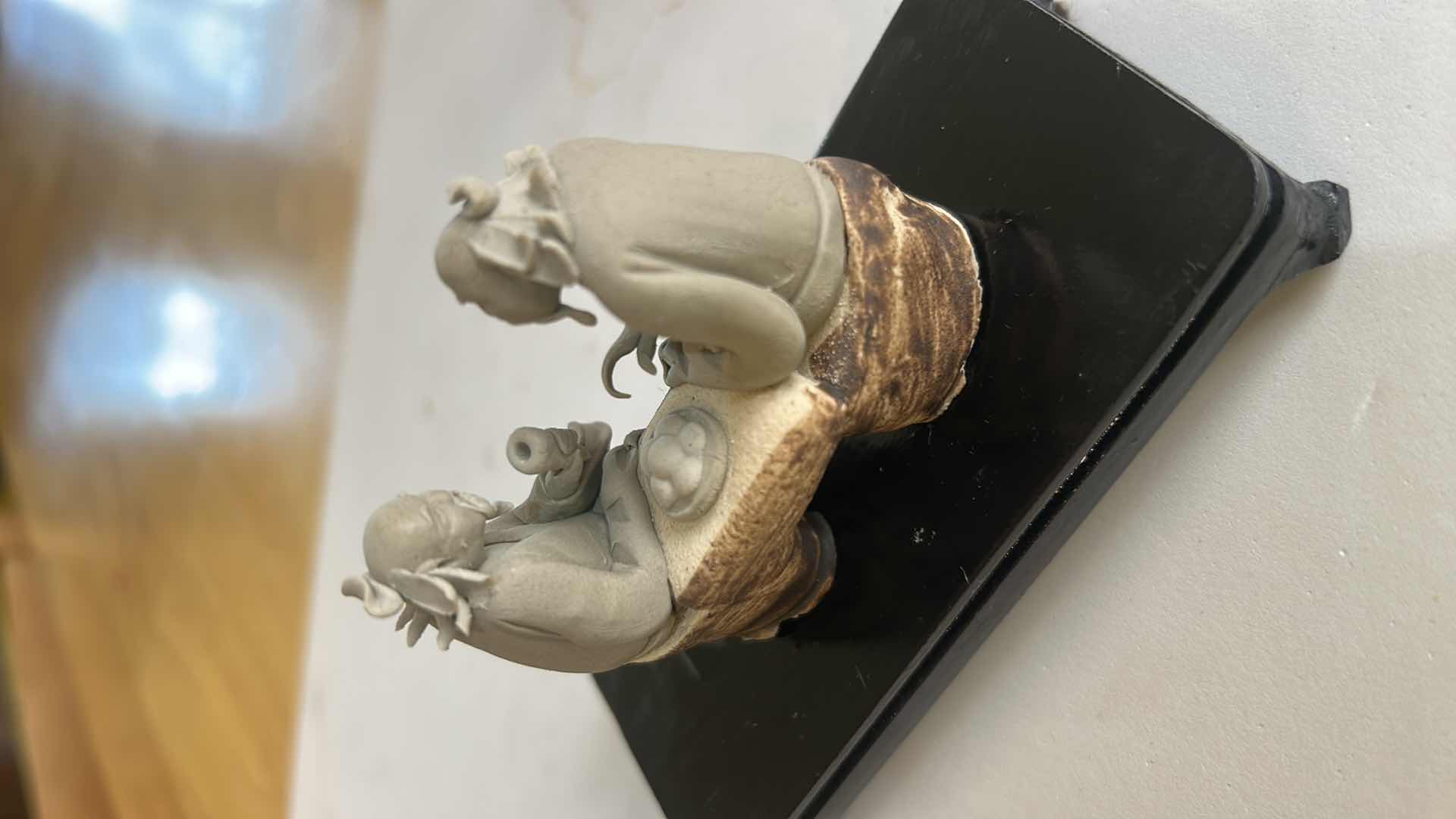 Photo 1 of 2 CHINESE HAND MADE BONSAI MUDMAN H3” FIGURINE WITH STANDS