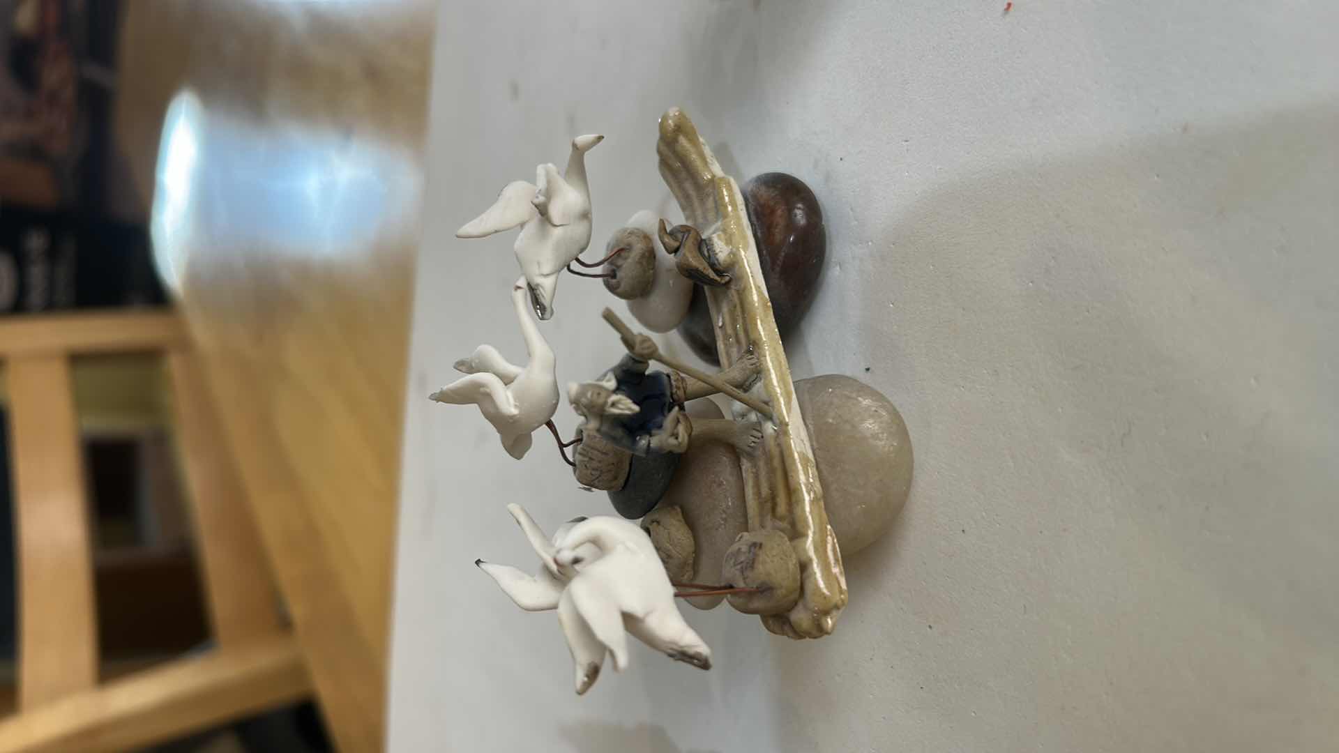 Photo 1 of 3 HANDMADE CHINESE BONSAI FIGURINES H2.5”