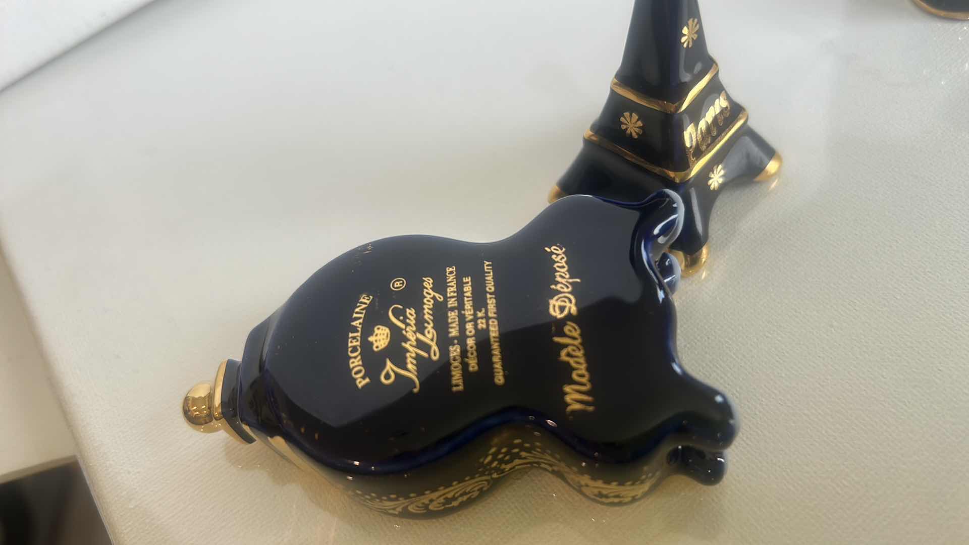 Photo 6 of 4 MINIATURE PORCELAIN IMPERIAL LIMOGES FRANCE PIECES (TALLEST 3.5”)