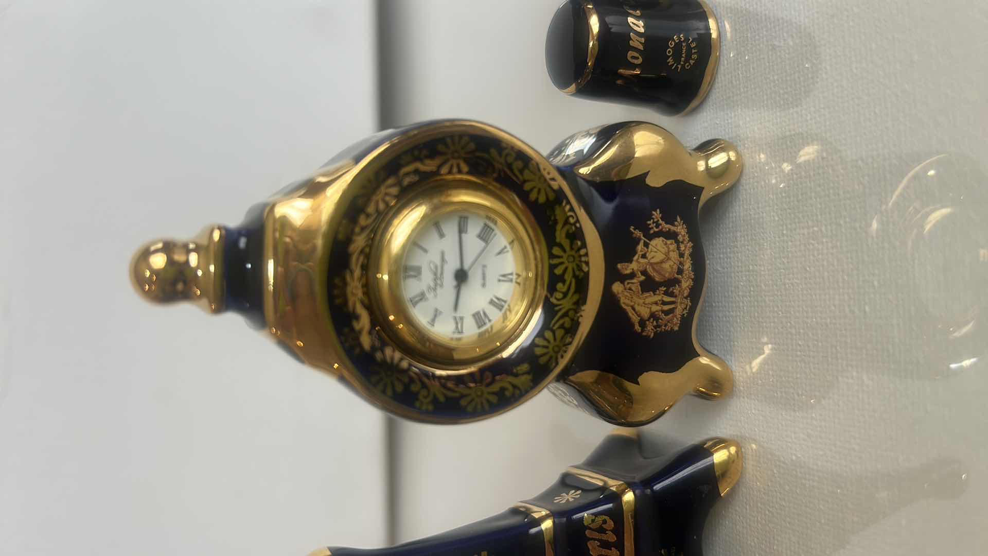 Photo 1 of 4 MINIATURE PORCELAIN IMPERIAL LIMOGES FRANCE PIECES (TALLEST 3.5”)