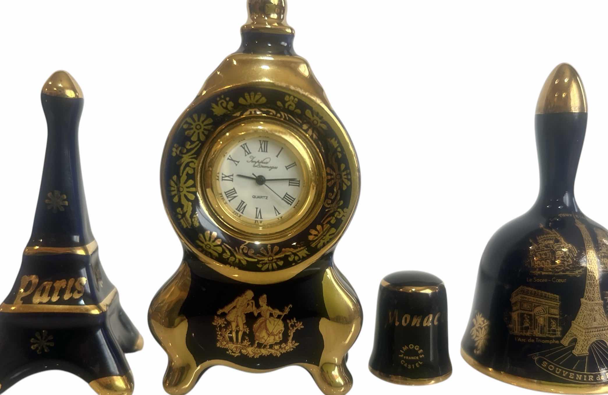 Photo 1 of 4 MINIATURE PORCELAIN IMPERIAL LIMOGES FRANCE PIECES (TALLEST 3.5”)