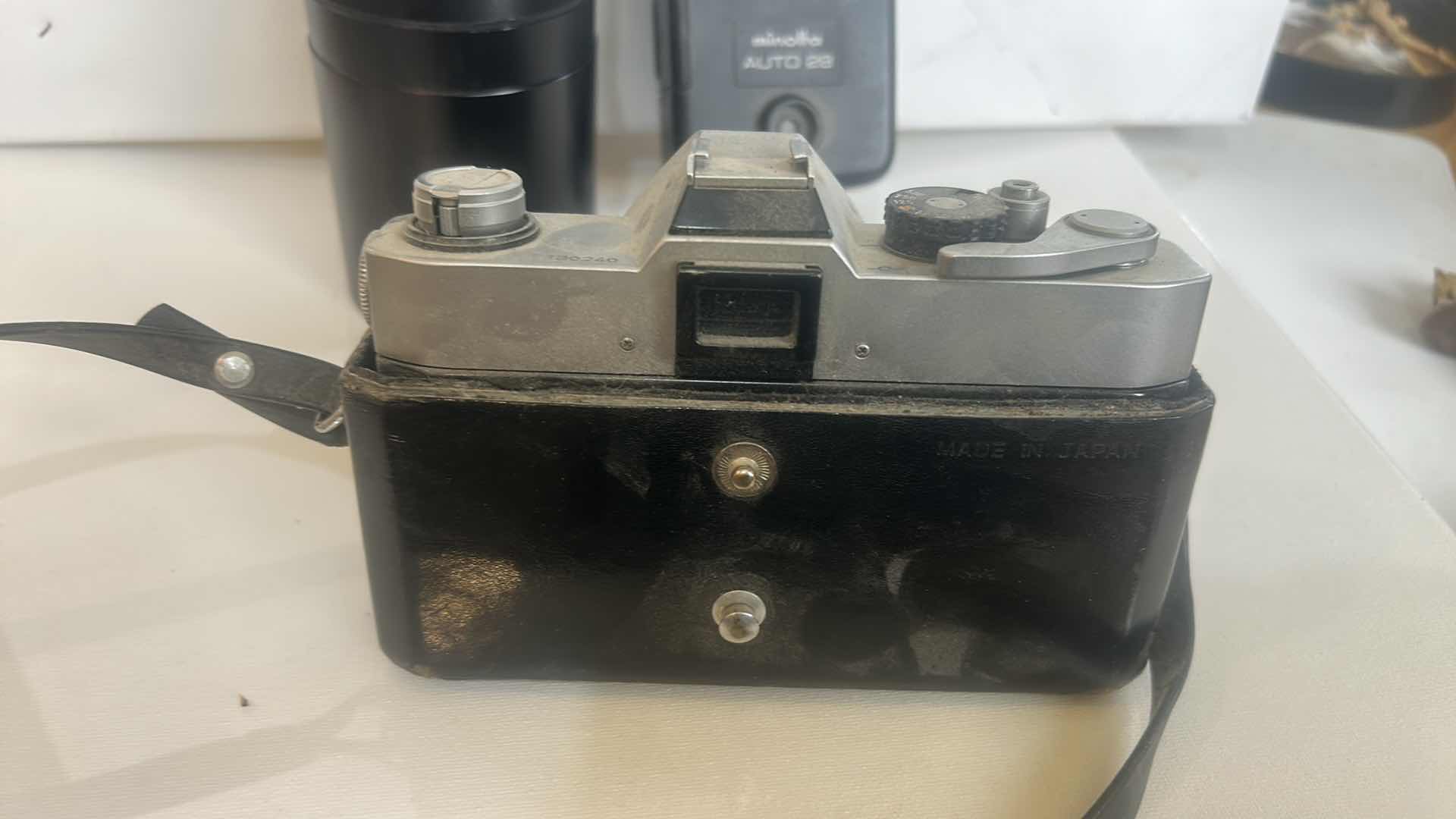 Photo 1 of CANON TLb CAMERA, MINOLTA FLASH, LENS