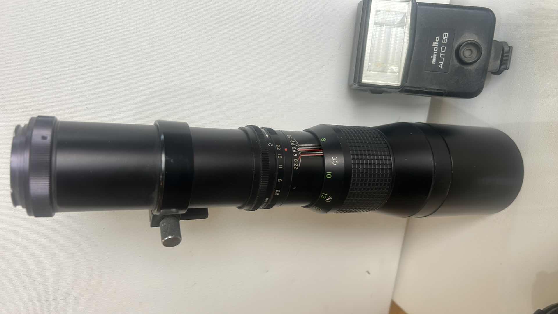 Photo 1 of CANON TLb CAMERA, MINOLTA FLASH, LENS