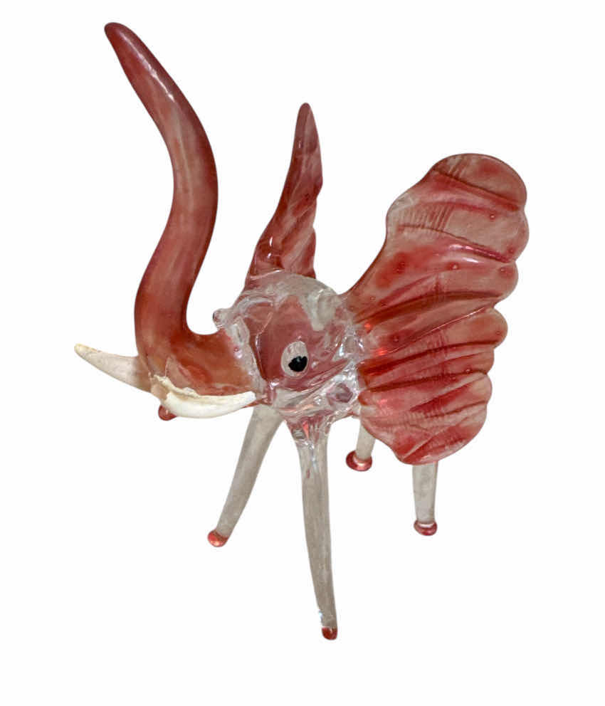 Photo 1 of 5- VINTAGE ELEPHANT FIGURINE COLLECTION, SOLID BRASS, CRYSTAL, GLASS

H5” AND SMALLER