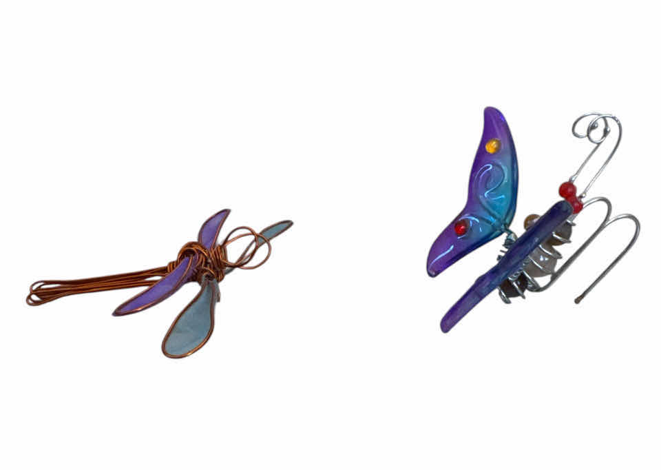 Photo 1 of 4- HOME DECOR, GLASS METAL AND MESH BUTTERFLIES AND DRAGONFLY, HOME DECOR

H5” OR SMALLER