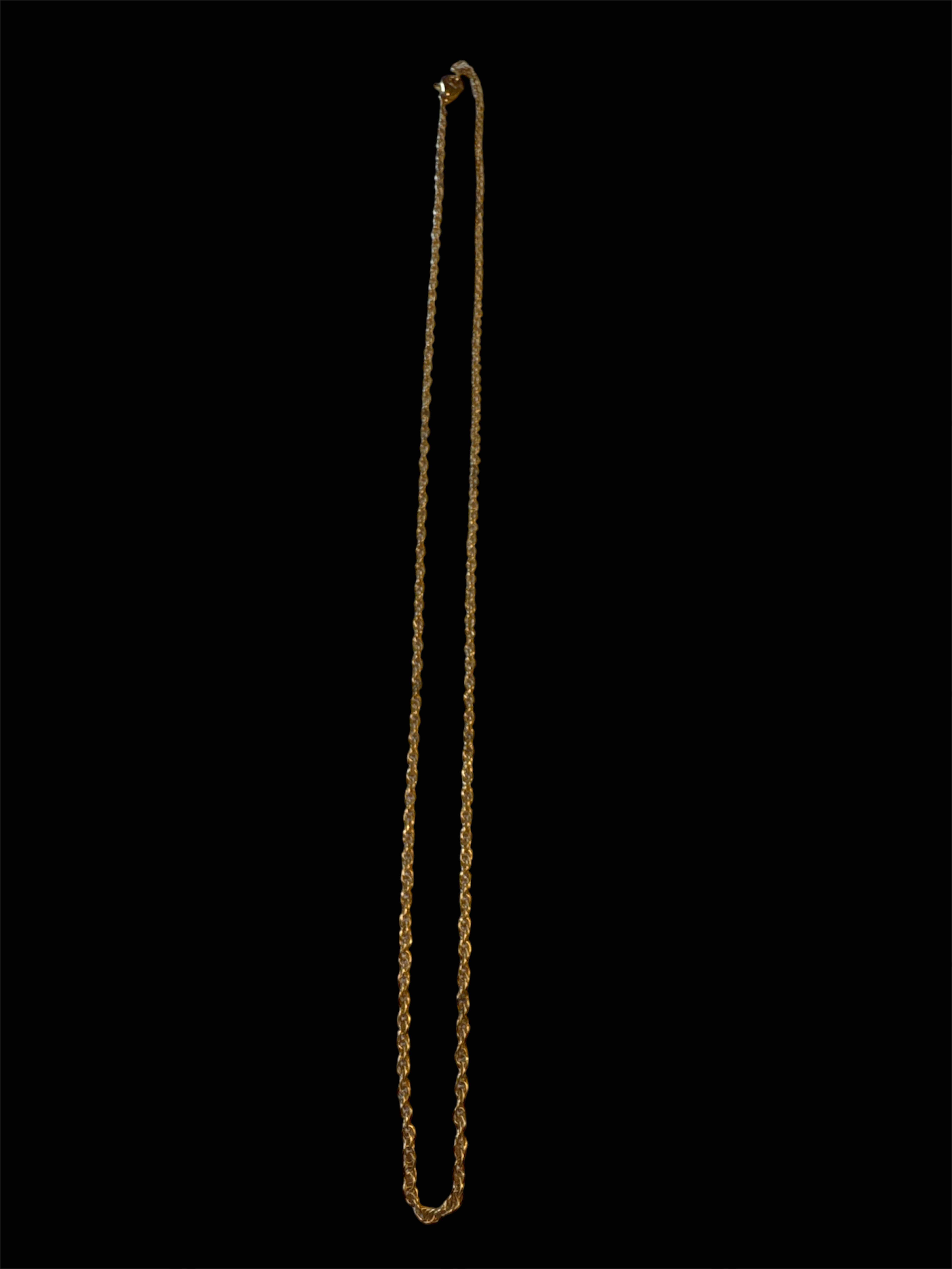 Photo 1 of 18K GOLD PLATED ROPE CHAIN NECKLACE, JEWELRY

NECKLACE 
20”