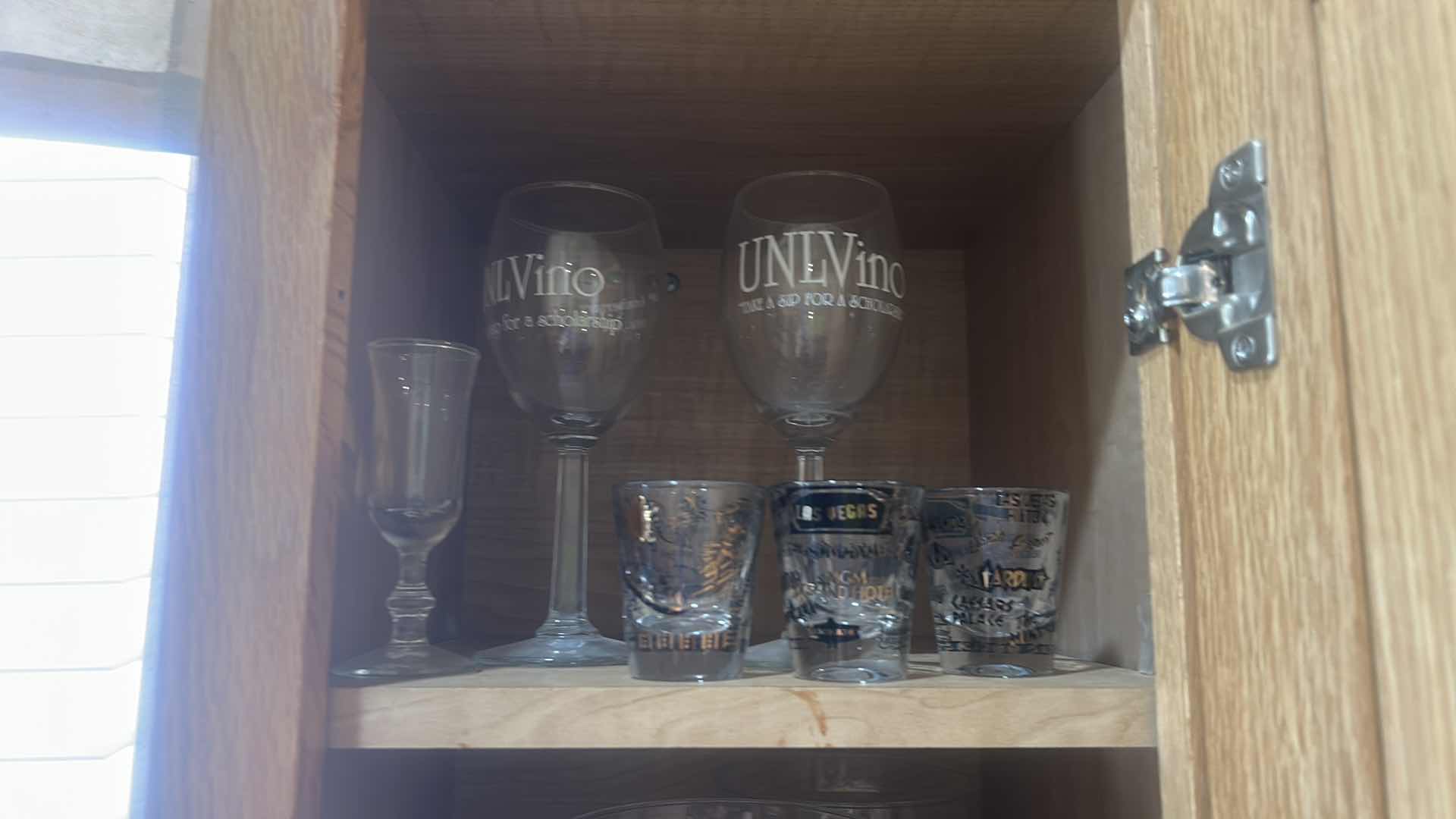 Photo 1 of 3 SHELVES STEMWARE AND SHOT GLASSES