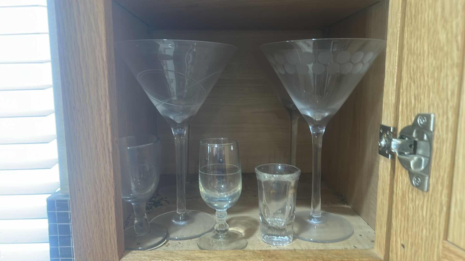 Photo 1 of 3 SHELVES STEMWARE AND SHOT GLASSES