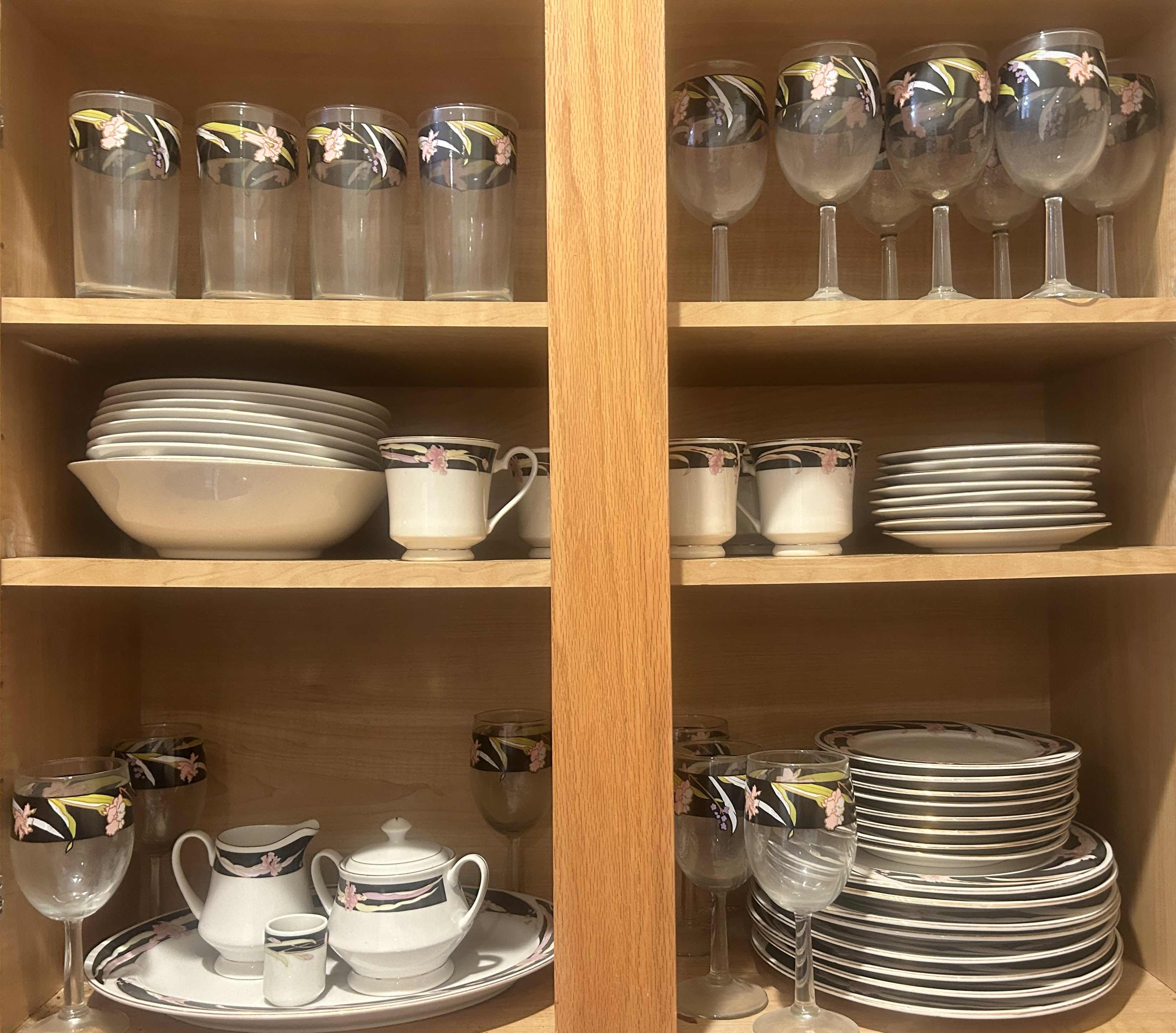 Photo 1 of 3 SHELVES OF SERVING WARE