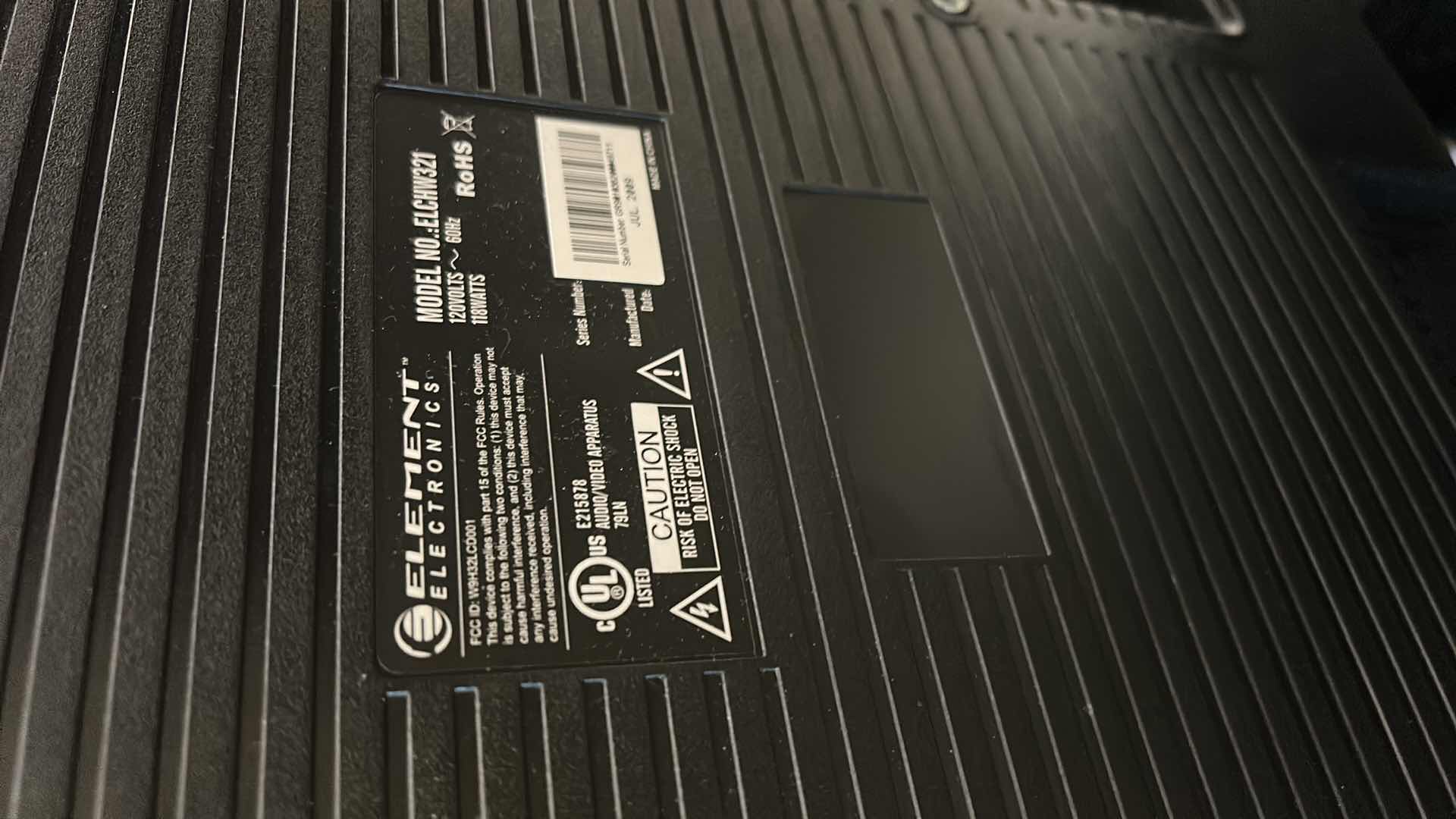 Photo 1 of 32” ELEMENT TV WITH REMOTE