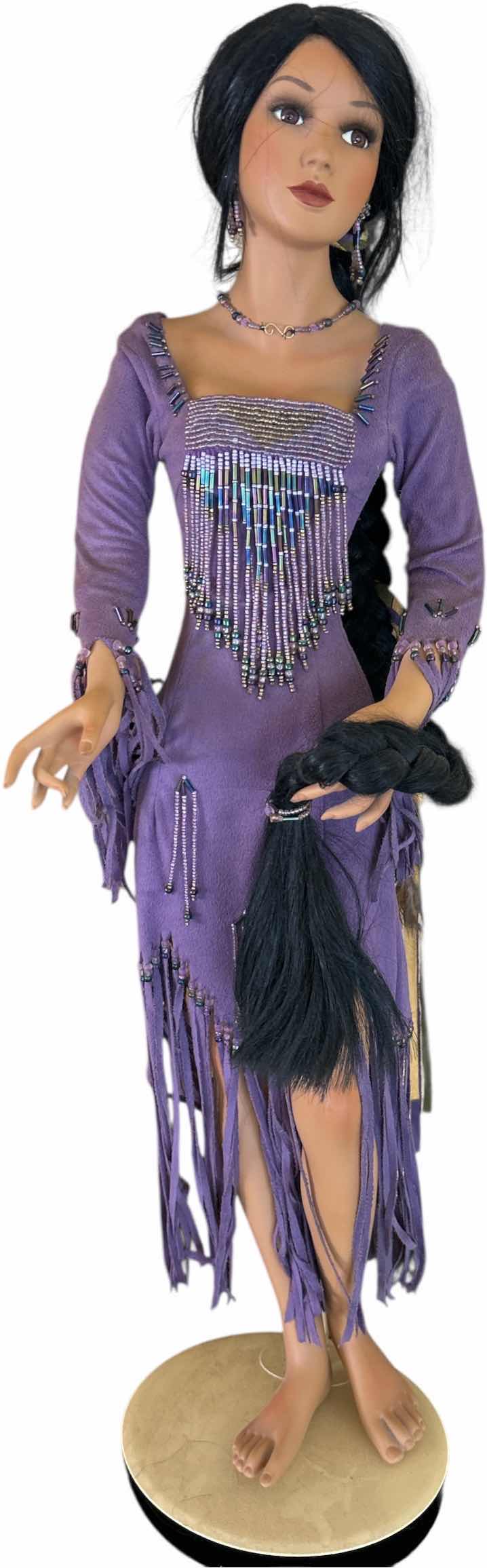 Photo 1 of ASHTON-DRAKE GALLERIES “Minowa's Spirit Braid" PORCELAIN DOLL. H27”