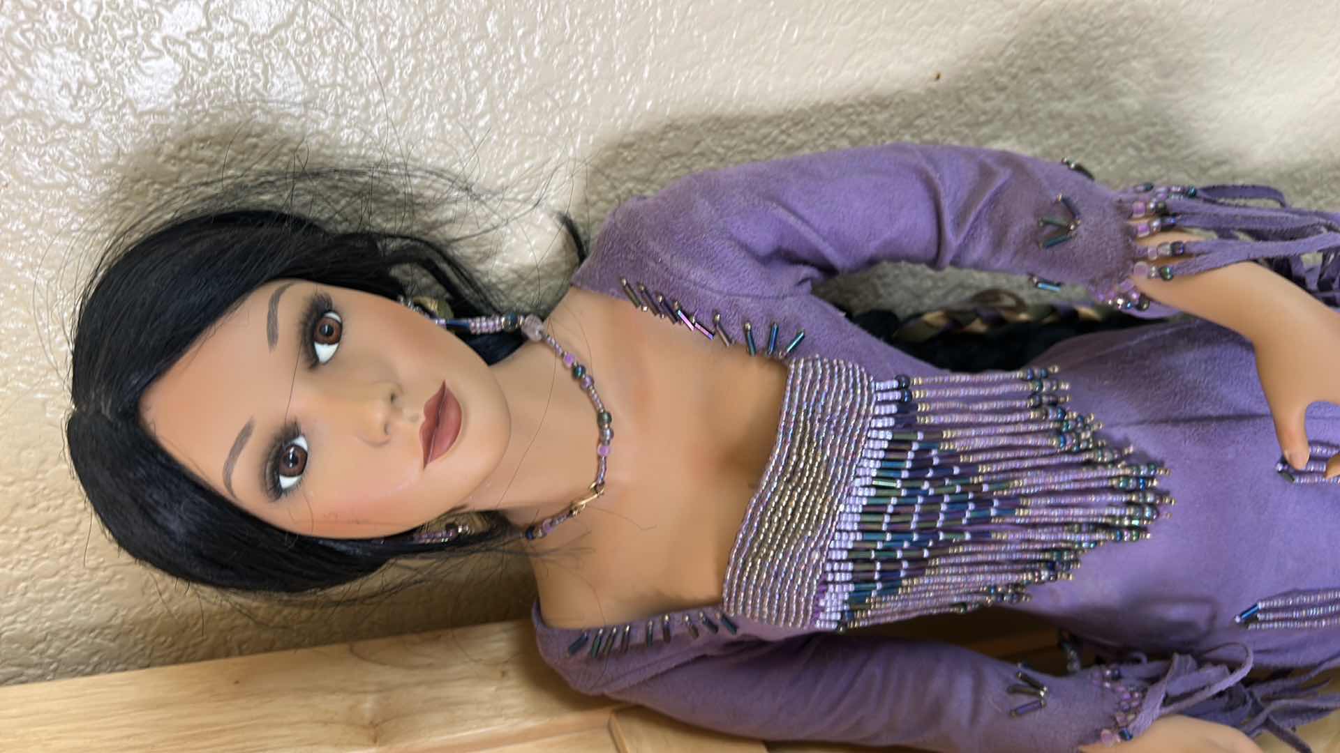 Photo 3 of ASHTON-DRAKE GALLERIES “Minowa's Spirit Braid" PORCELAIN DOLL. H27”