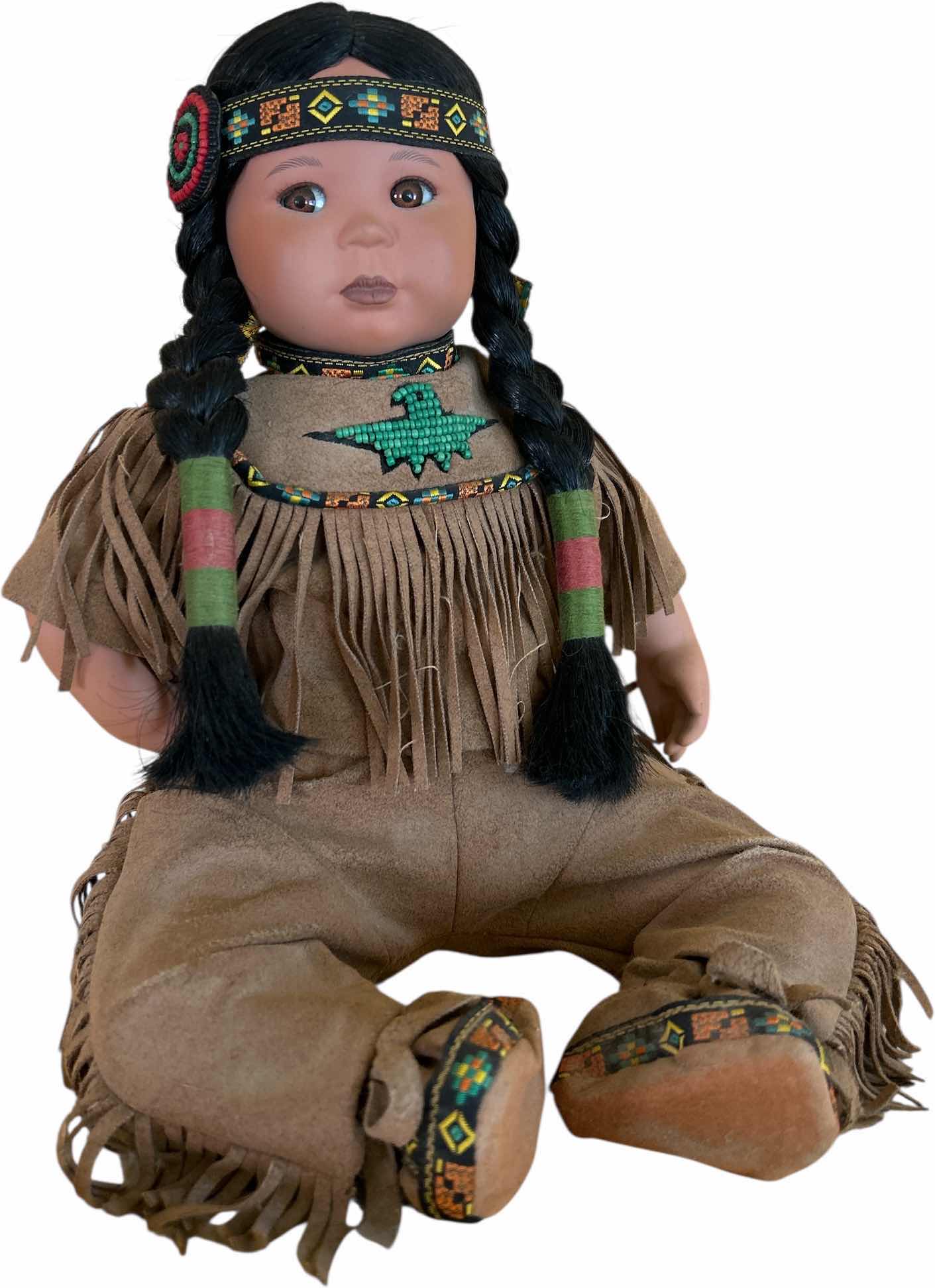 Photo 1 of “BRAVE AND FREE” ARTAFFECTS PORCELAIN DOLL H10”