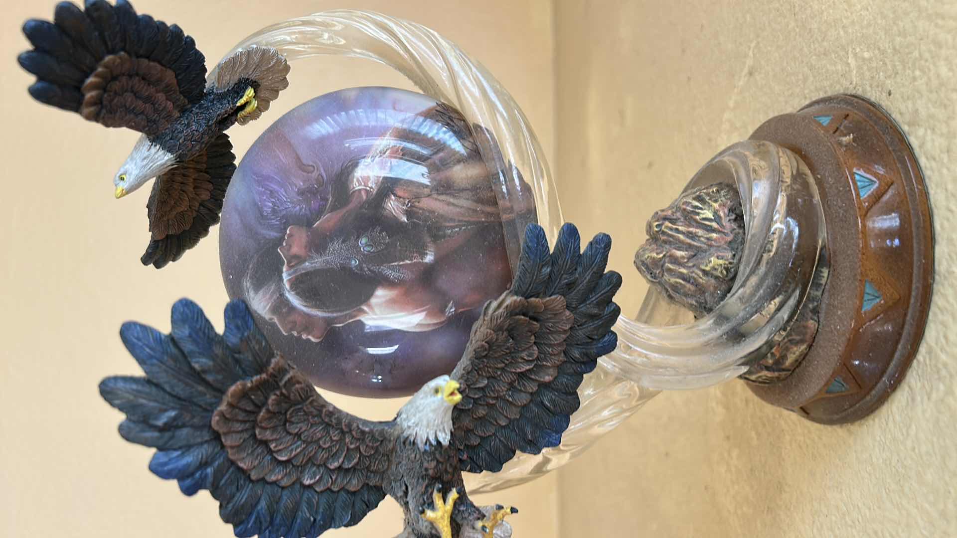 Photo 2 of 2- NUMBERED BRADFORD EXCHANGE NATIVE AMERICAN ART H9.5”