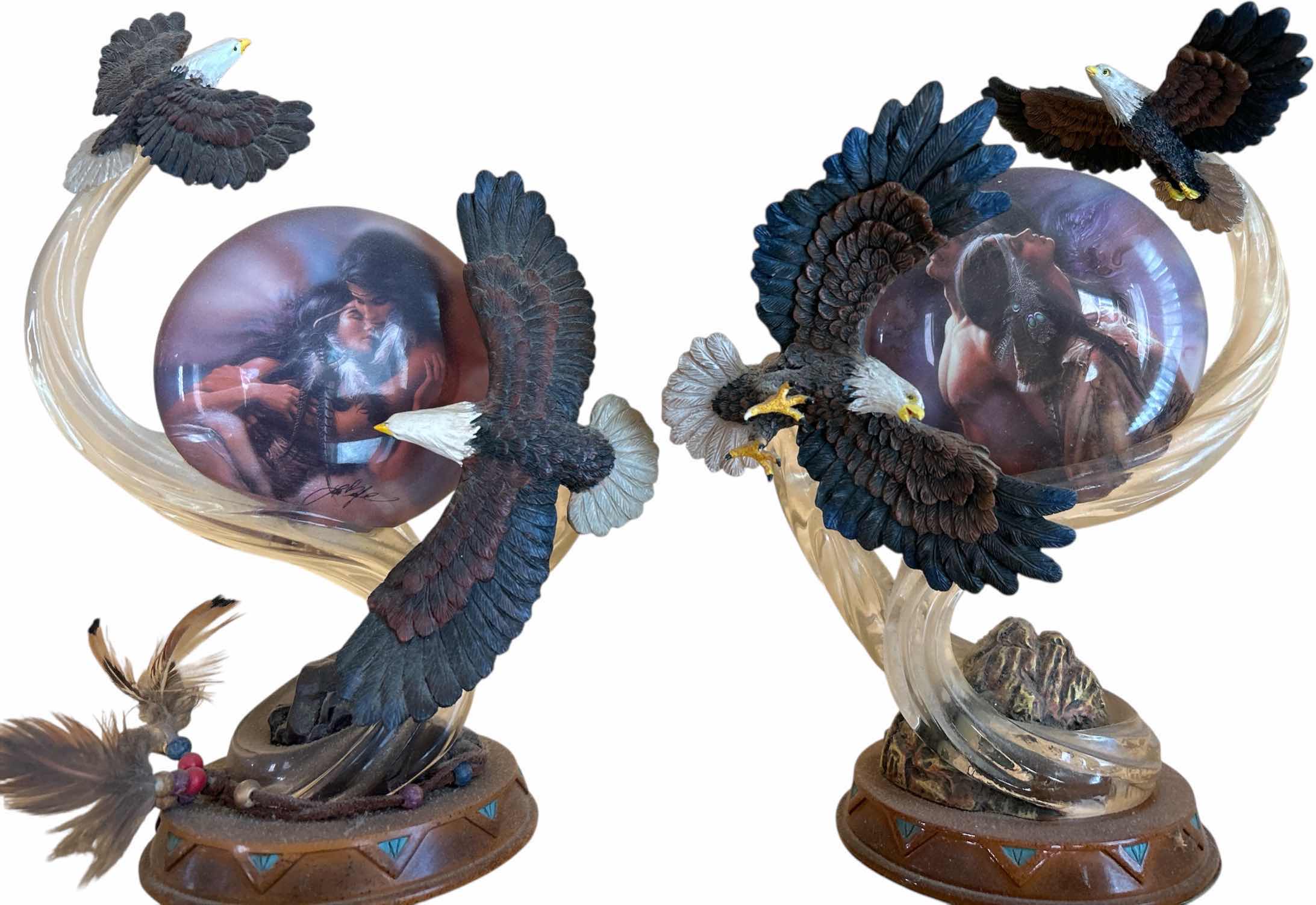 Photo 1 of 2- NUMBERED BRADFORD EXCHANGE NATIVE AMERICAN ART H9.5”