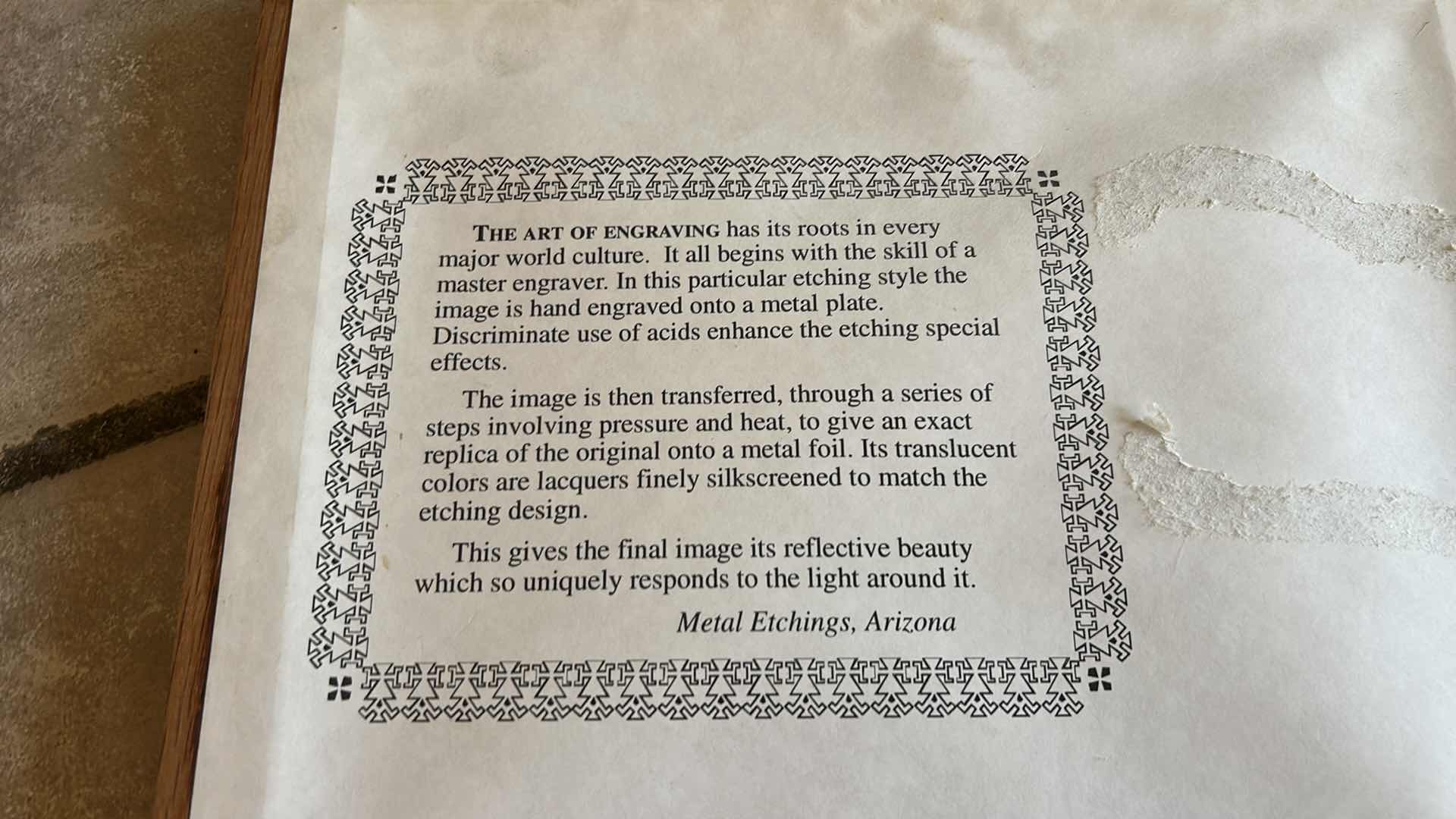 Photo 3 of 2 FRAMED NATIVE AMERICAN ARTWORK PIECES (LARGEST 19” x H23”)