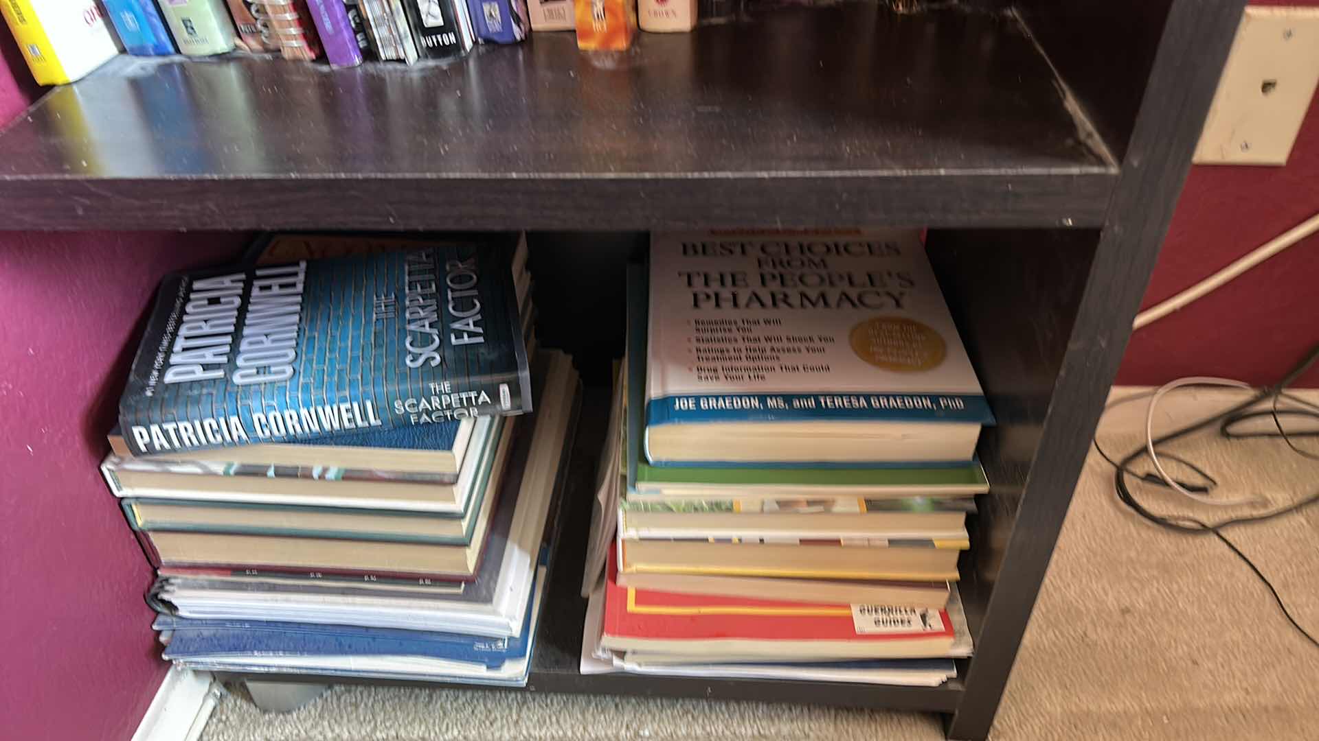 Photo 1 of BOOK SHELF UNIT WITH BOOKS 20 1/4” x  H58 1/2”