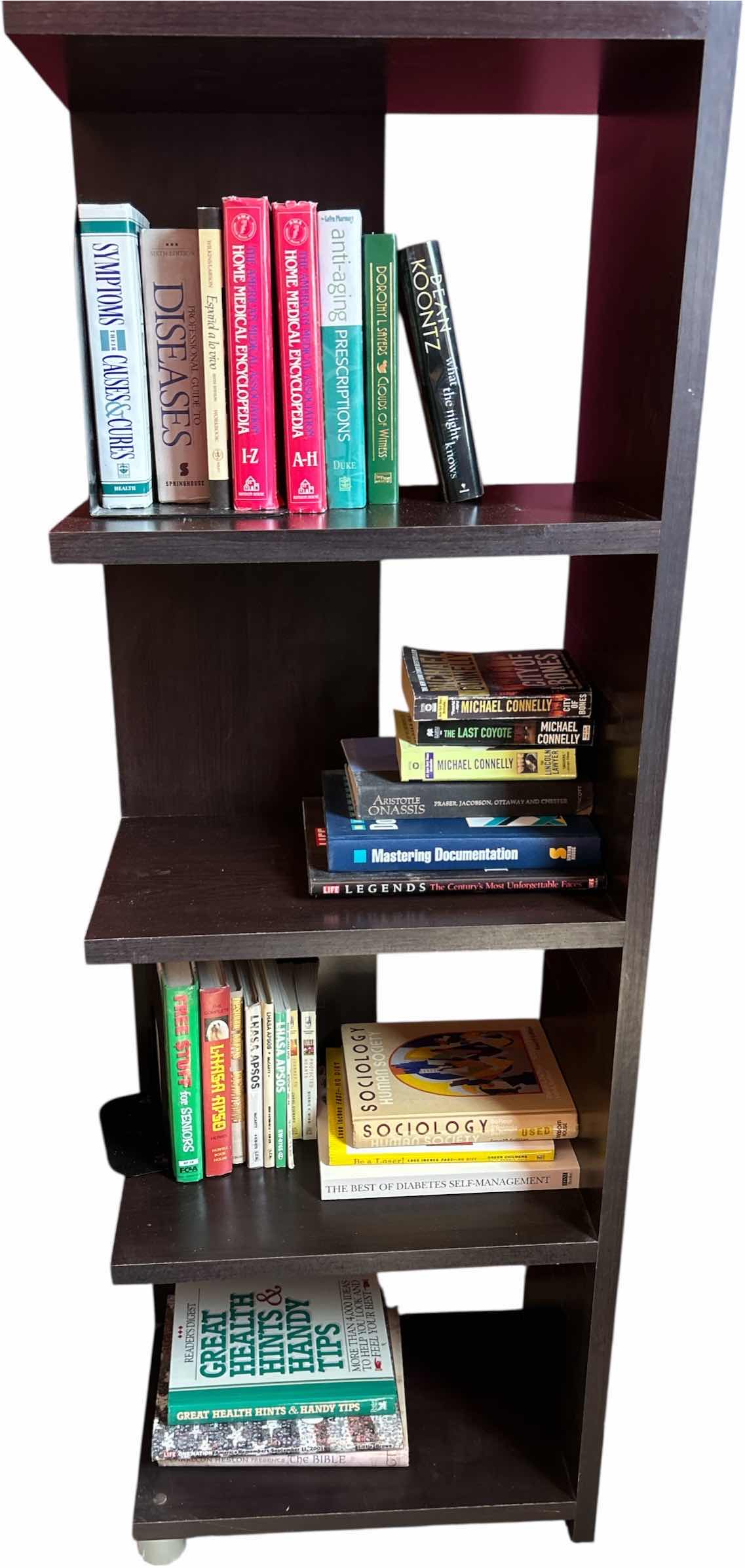 Photo 1 of BOOK SHELF UNIT WITH BOOKS 20 1/4” x  H58 1/2”