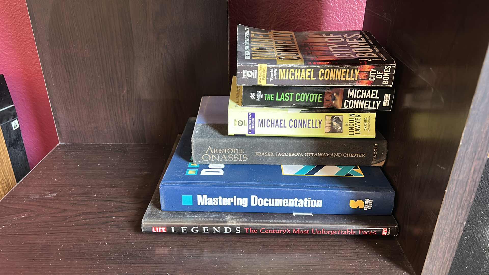 Photo 3 of BOOK SHELF UNIT WITH BOOKS 20 1/4” x  H58 1/2”