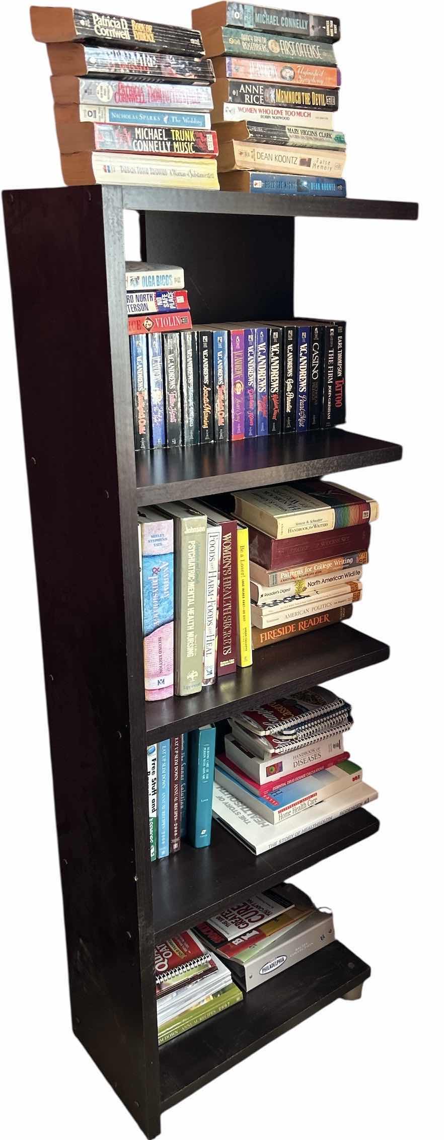 Photo 1 of BOOK SHELF UNIT WITH BOOKS 20 1/4” x  H58 1/2”