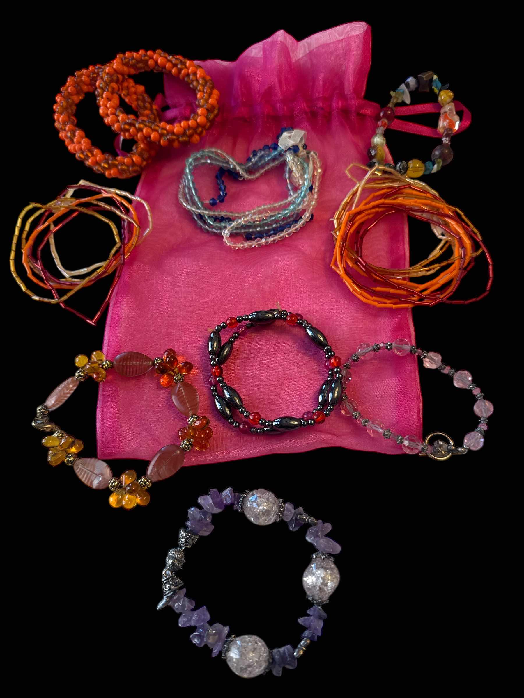 Photo 1 of ASSORTED BEADED BRACELETS, JEWELRY

D3”