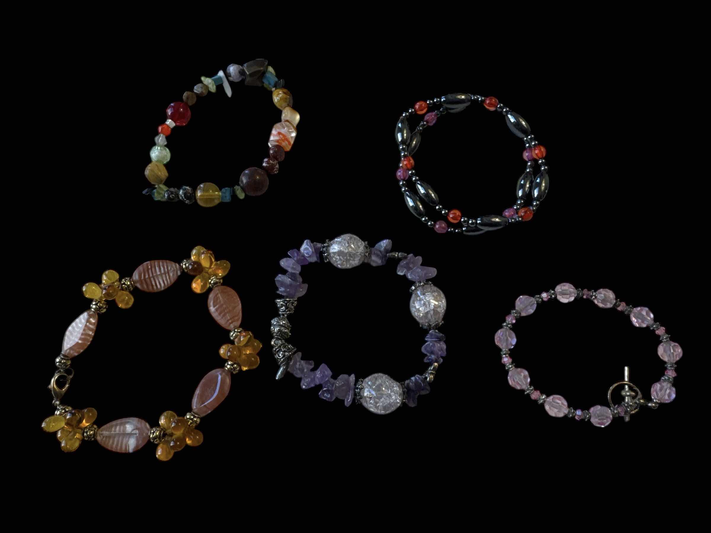 Photo 1 of ASSORTED BEADED BRACELETS, JEWELRY

D3”