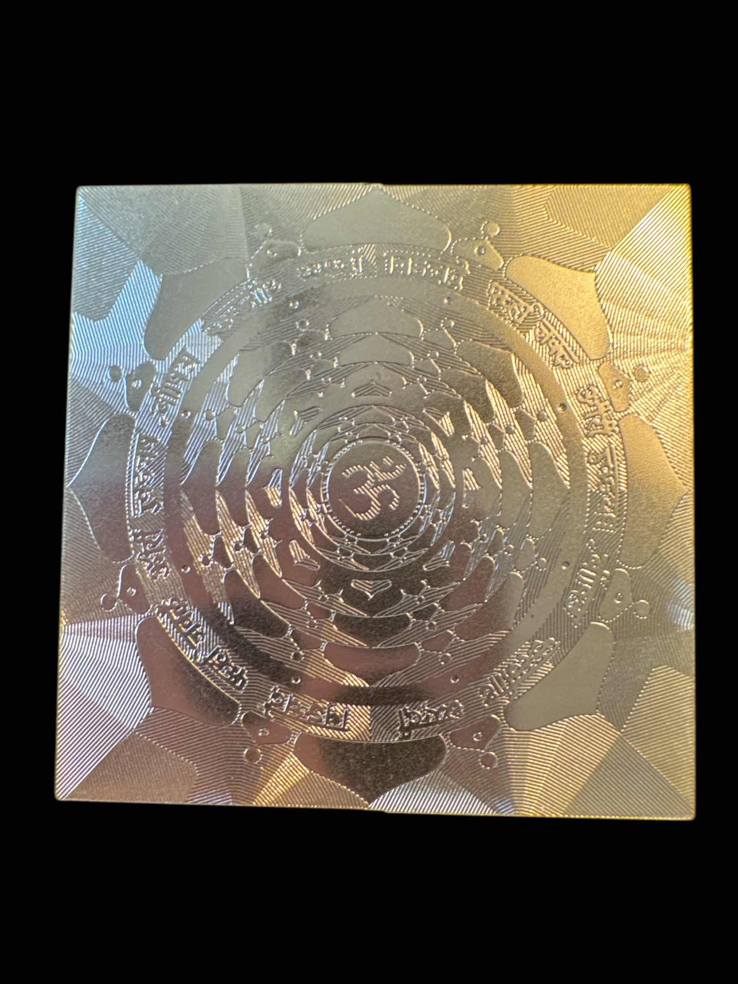 Photo 1 of 4- VINTAGE BRASS YANTRAS, GOLD TONE

L2.5” X W2.5” AND SMALLER