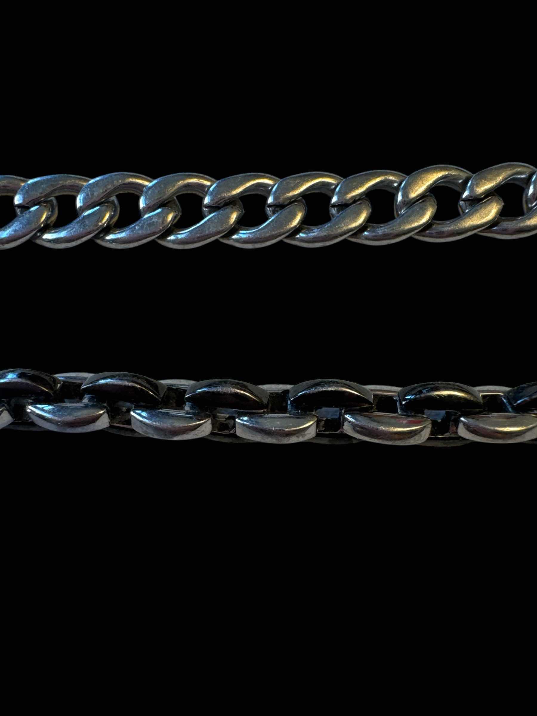 Photo 1 of 2- MENS SILVER TONE BRACELET, JEWELRY 

L9”