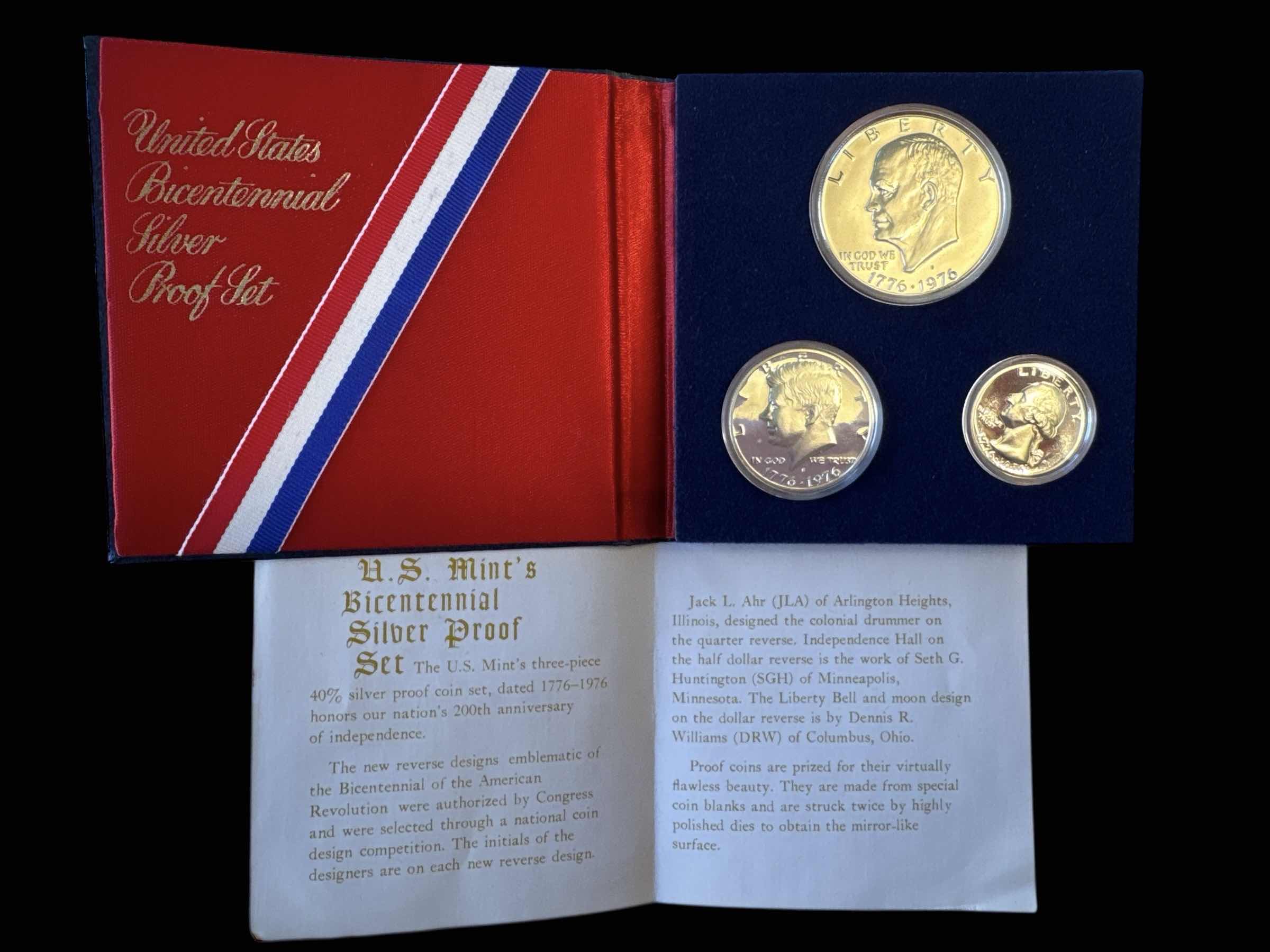 Photo 1 of 1776-1976 UNITED STATES BICENTENNIAL SILVER PROOF SET