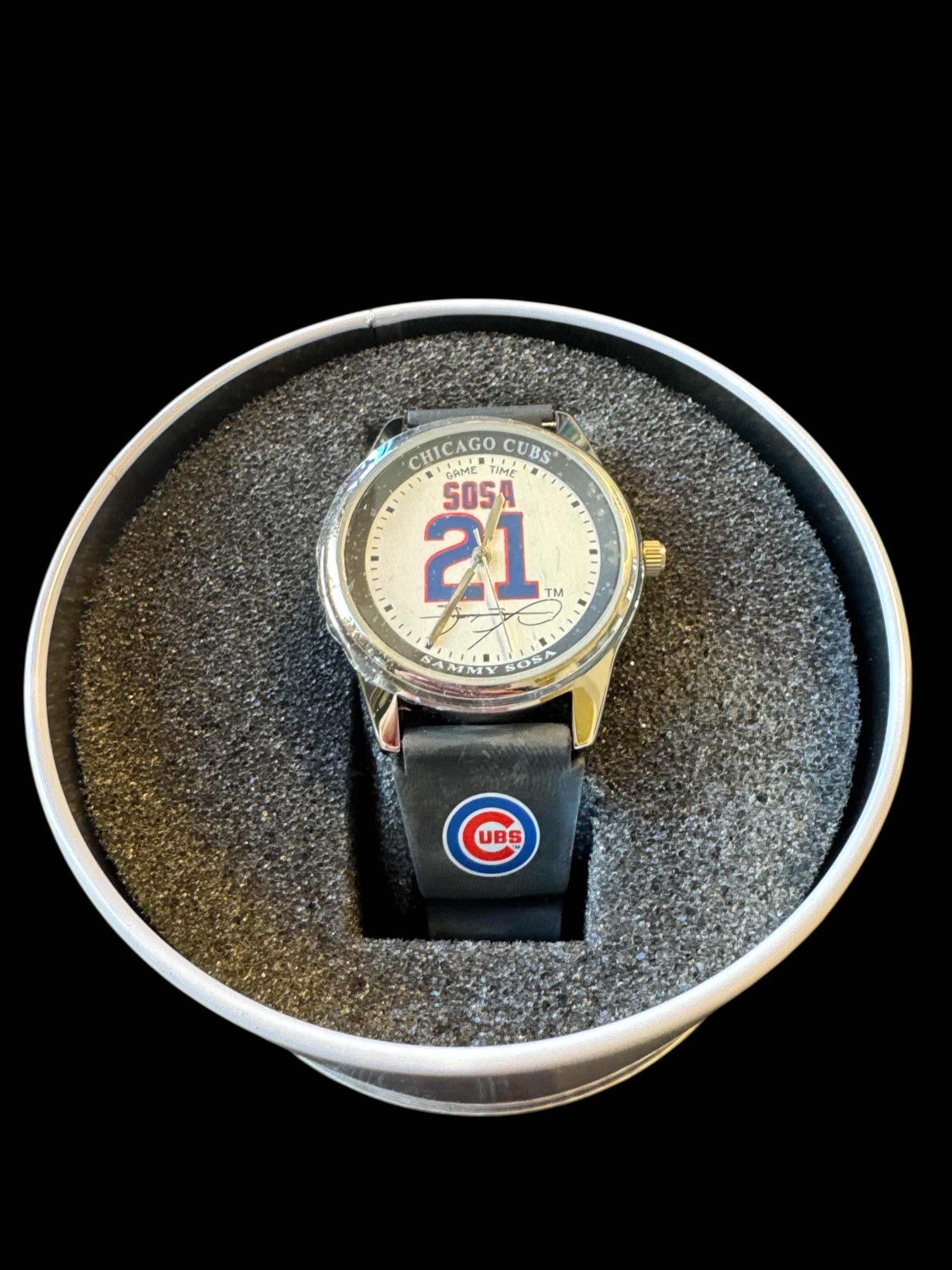 Photo 1 of 2004 MLB GAME TIME CHICAGO CUBS SAMMY SOSA 21 WATCH