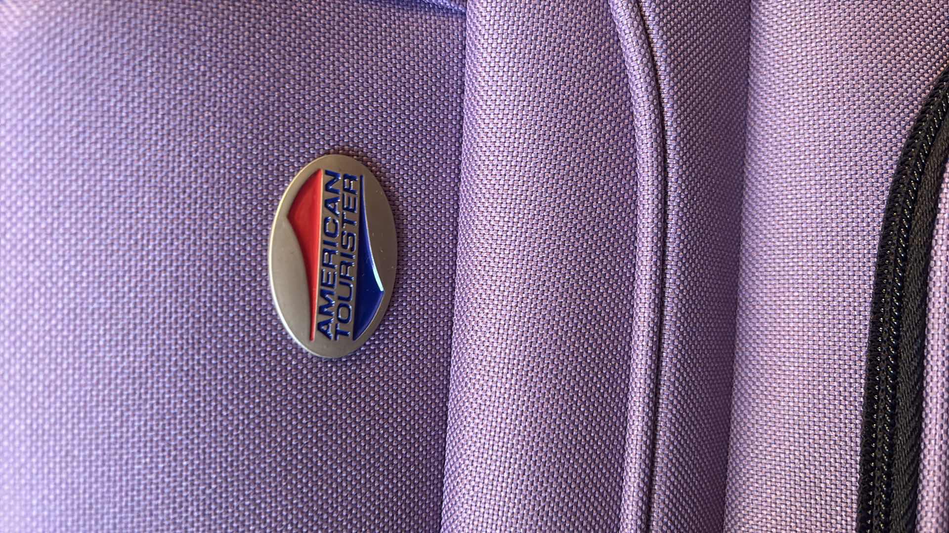 Photo 3 of AMERICAN TOURISTER LUGGUGE SET PURPLE 
16”  X 10” X 24”H CARRY ON 14”X 9” X 22”H
