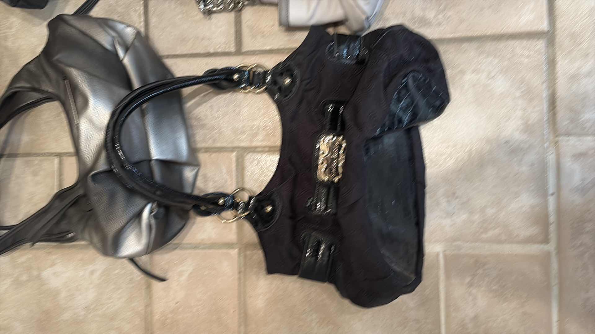 Photo 1 of BLACK AND SILVER HANDBAGS