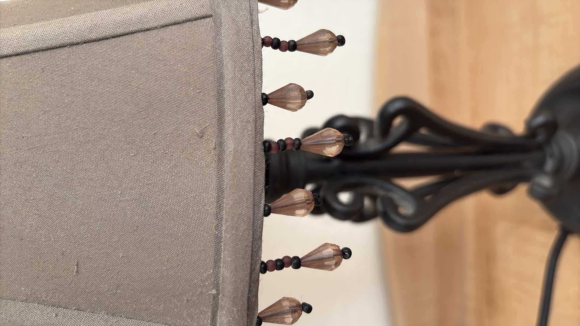 Photo 1 of BEDSIDE TABLE LAMP USES CANDELABRA BULB 17”