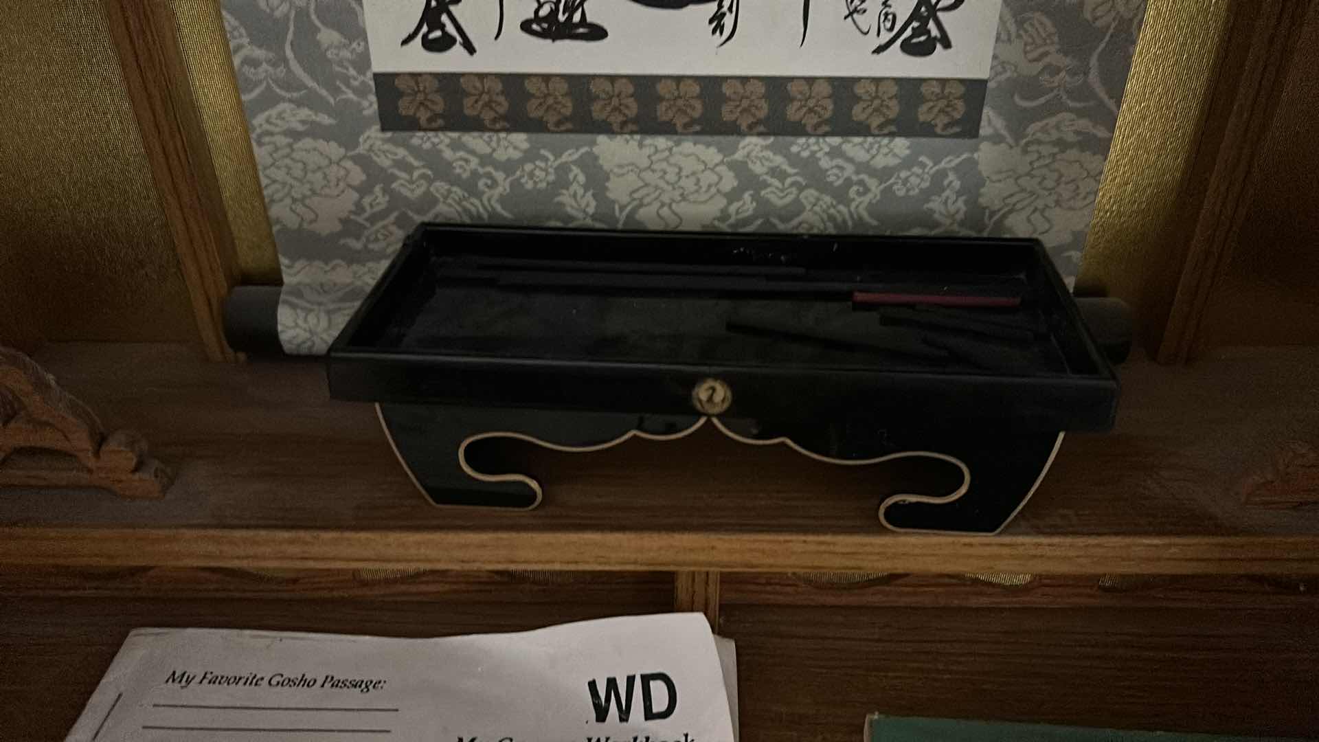 Photo 1 of BUDDHIST ALTAR USED BY PRACTITIONERS OF SOKA GAKKAI 13.75” x 8.75” x  H23.75”