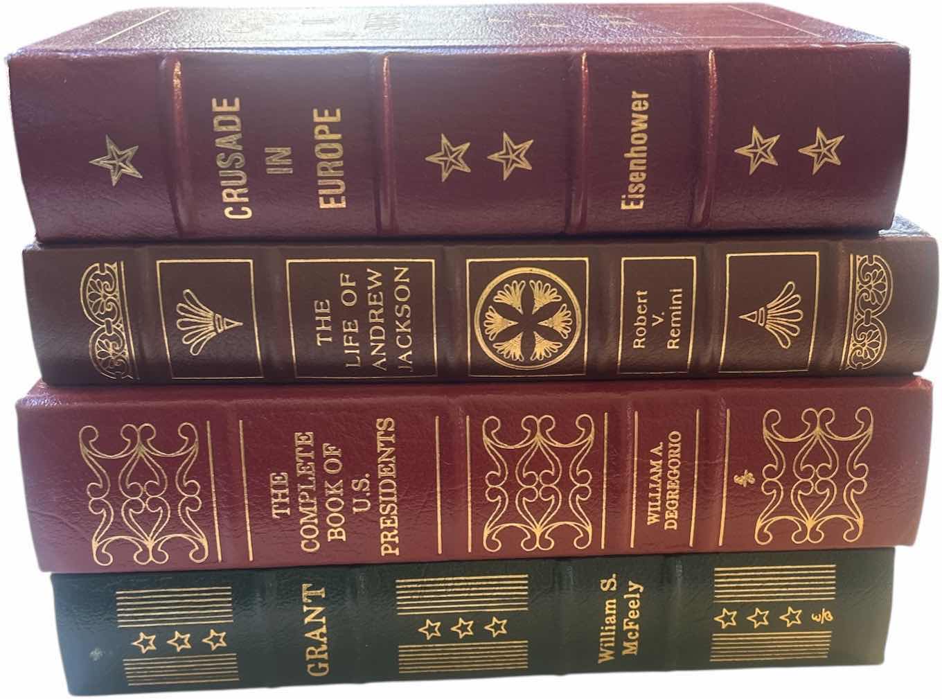 Photo 1 of 4 GOLD LINED HARDCOVER BOOKS - EISENHOWER, ANDREW JACSON, COMPLETE HOOK OF US PRESIDENTS, GRANT