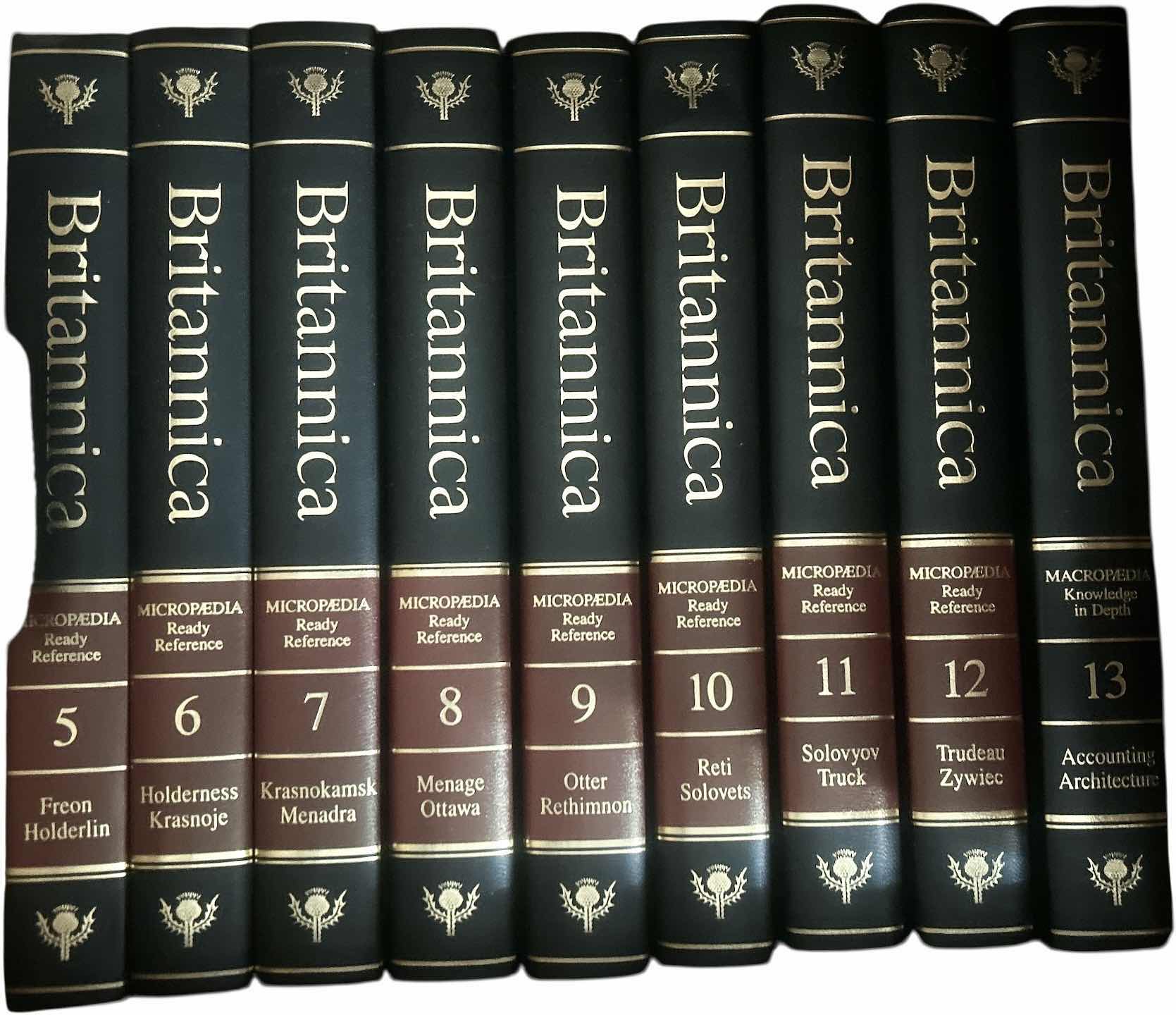 Photo 1 of BOX OF BRITANNICA 5-13