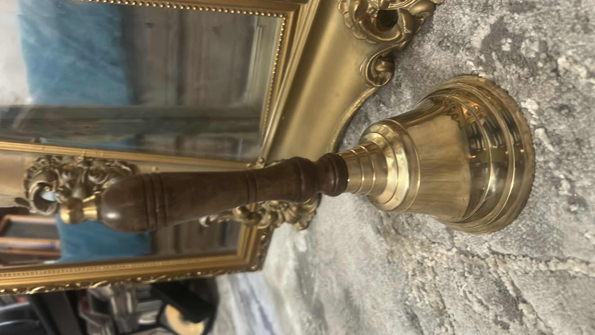 Photo 1 of 4 PC HOME DECOR- MIRROR 19“ x H23“, FRAME, ARTWORK, BELL