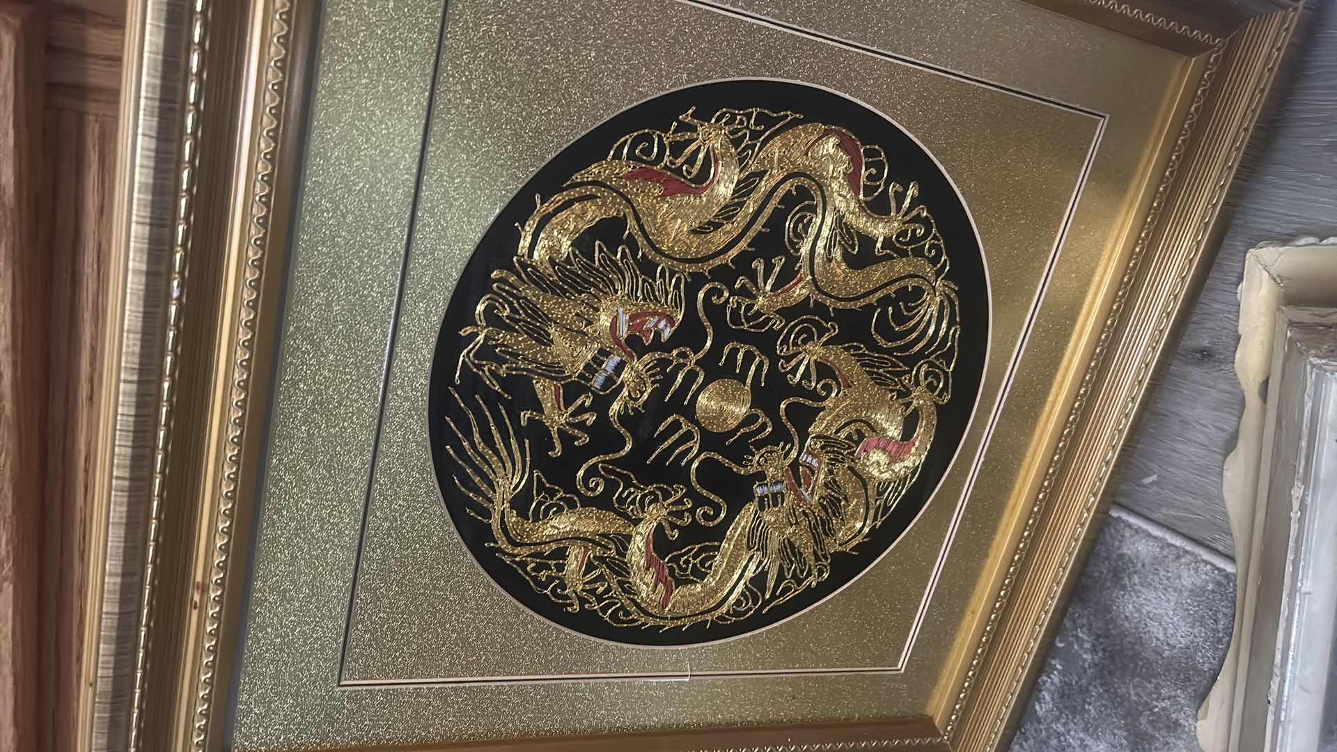 Photo 1 of 4 PC HOME DECOR- MIRROR 19“ x H23“, FRAME, ARTWORK, BELL