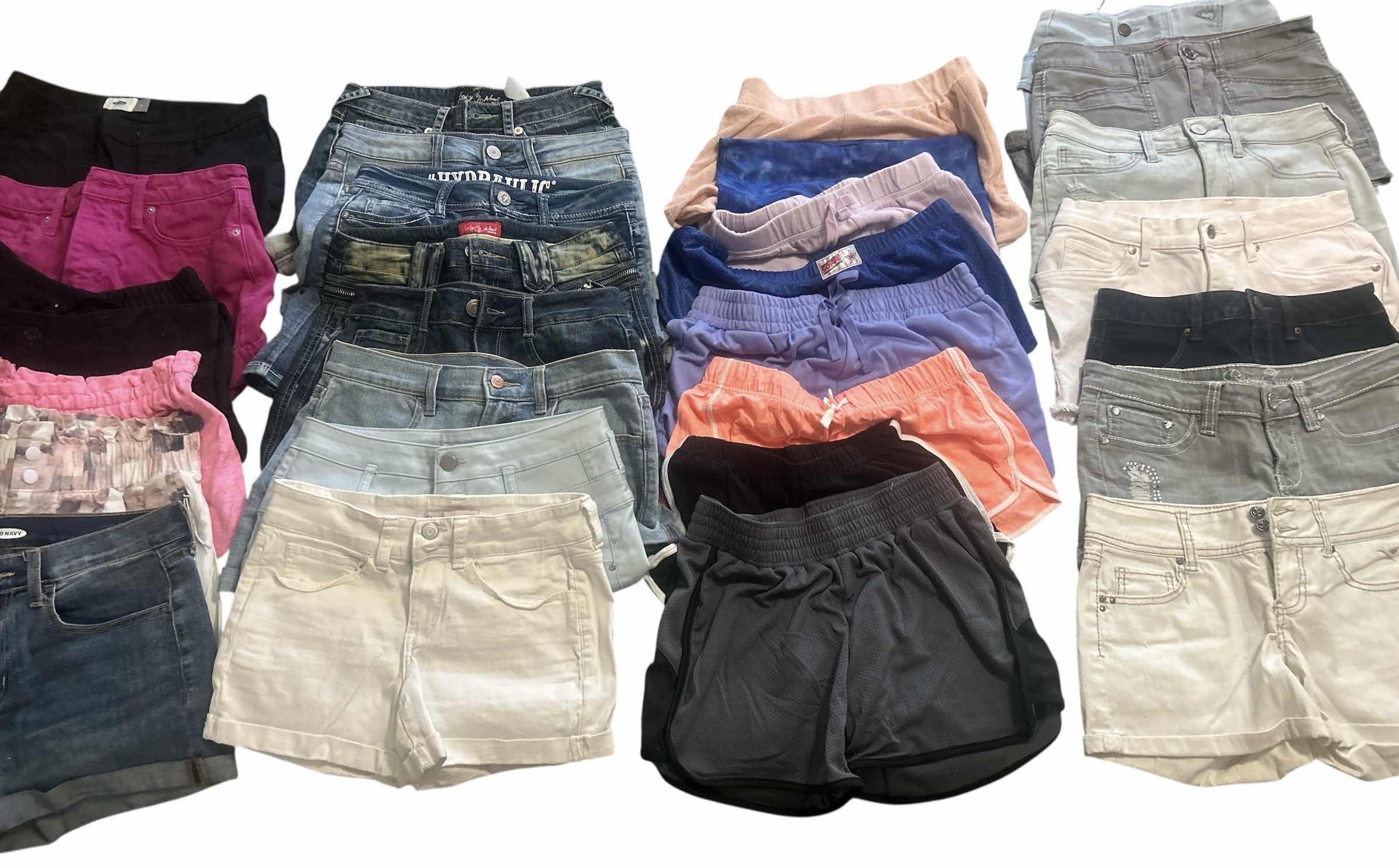 Photo 1 of 30 PAIRS OF GIRLS SHORTS MOSTLY SIZE 4
