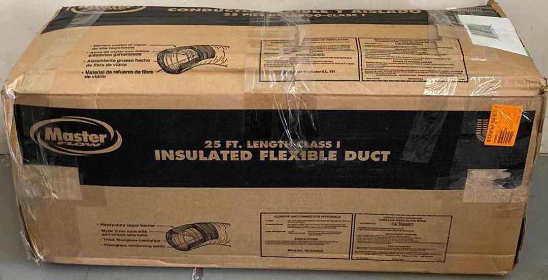 Photo 1 of NEW MASTER FLOW INSULATED FLEXIBLE DUCT 8” X 25’