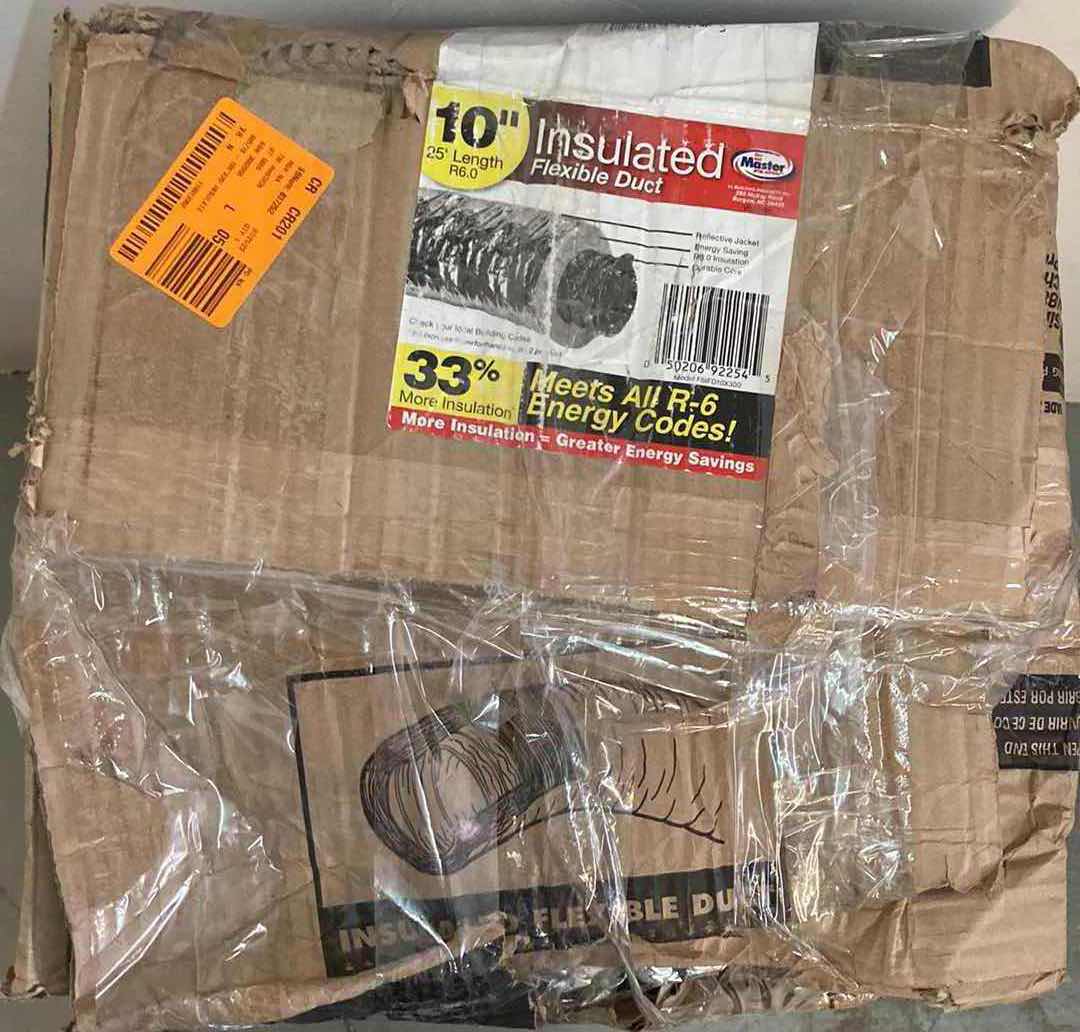 Photo 1 of NEW MASTER FLOW INSULATED FLEXIBLE DUCT 10” X 25’