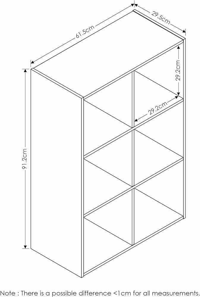 Photo 2 of NEW ROOM ESSENTIALS ESPRESSO FINISH 6 CUBE ORGANIZER SHELF MODEL 002-11-0587