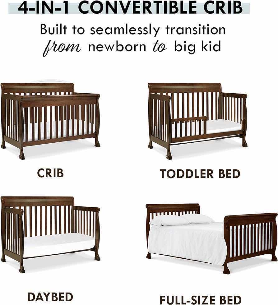 Photo 4 of NEW DAVINCI KALANI 4-IN-1 CONVERTIBLE ESPRESSO WOOD CRIB MODEL M5501Q