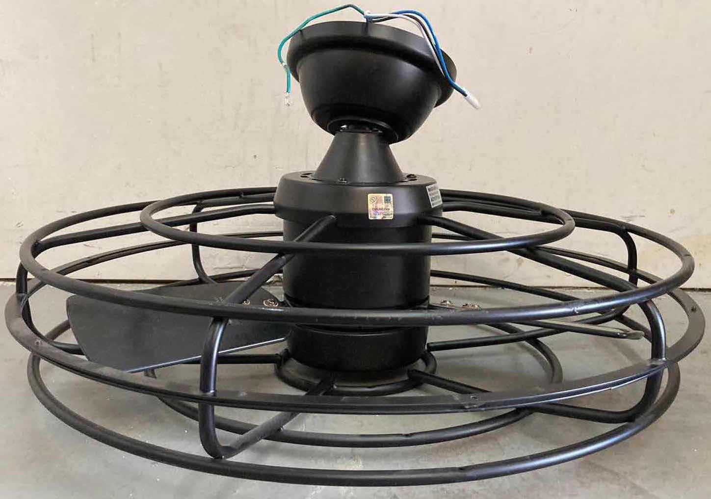 Photo 1 of HERITAGE POINT 25” INDOOR/OUTDOOR MATTE BLACK FANDELIER CEILING FAN W WHITE LED LIGHT MODEL AM909A-MBK