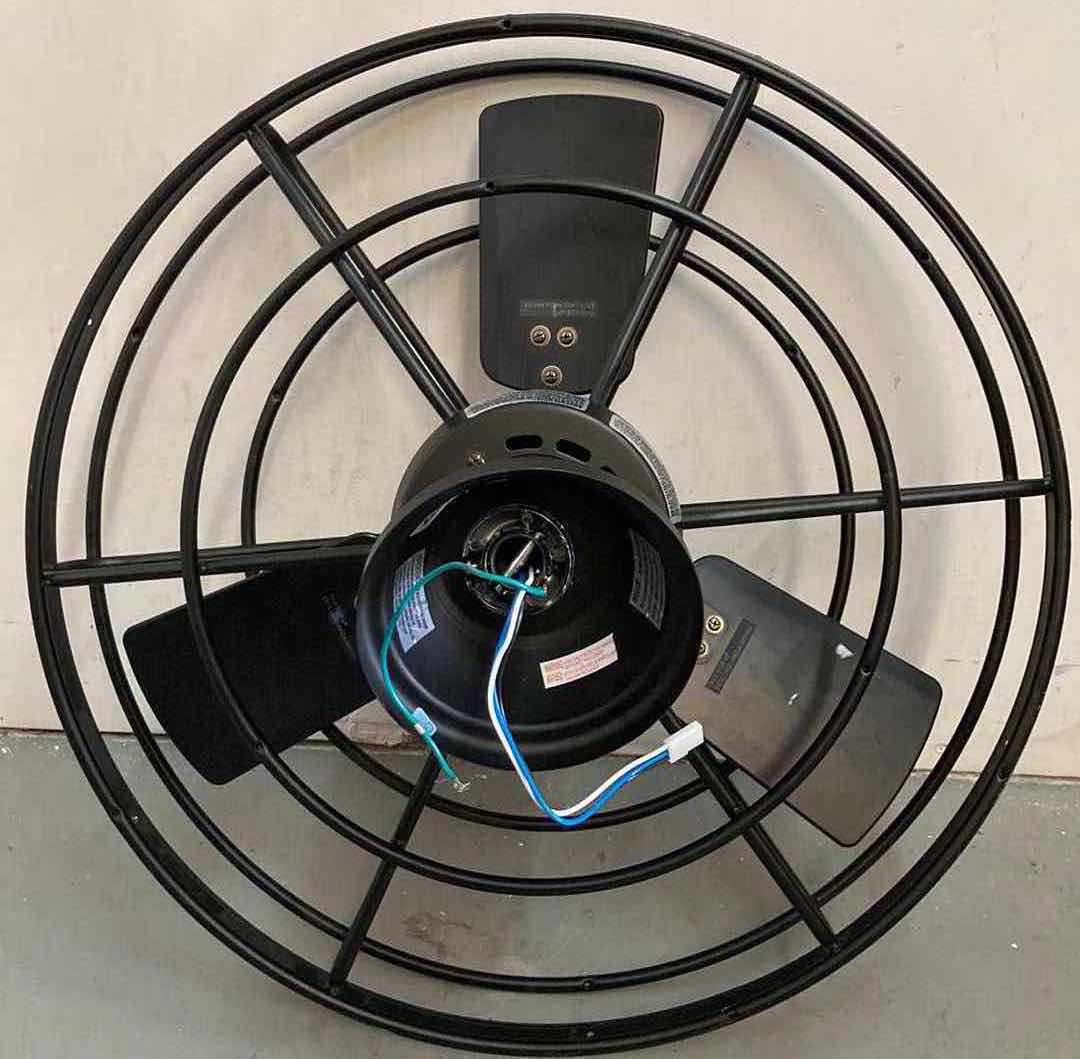 Photo 1 of HERITAGE POINT 25” INDOOR/OUTDOOR MATTE BLACK FANDELIER CEILING FAN W WHITE LED LIGHT MODEL AM909A-MBK